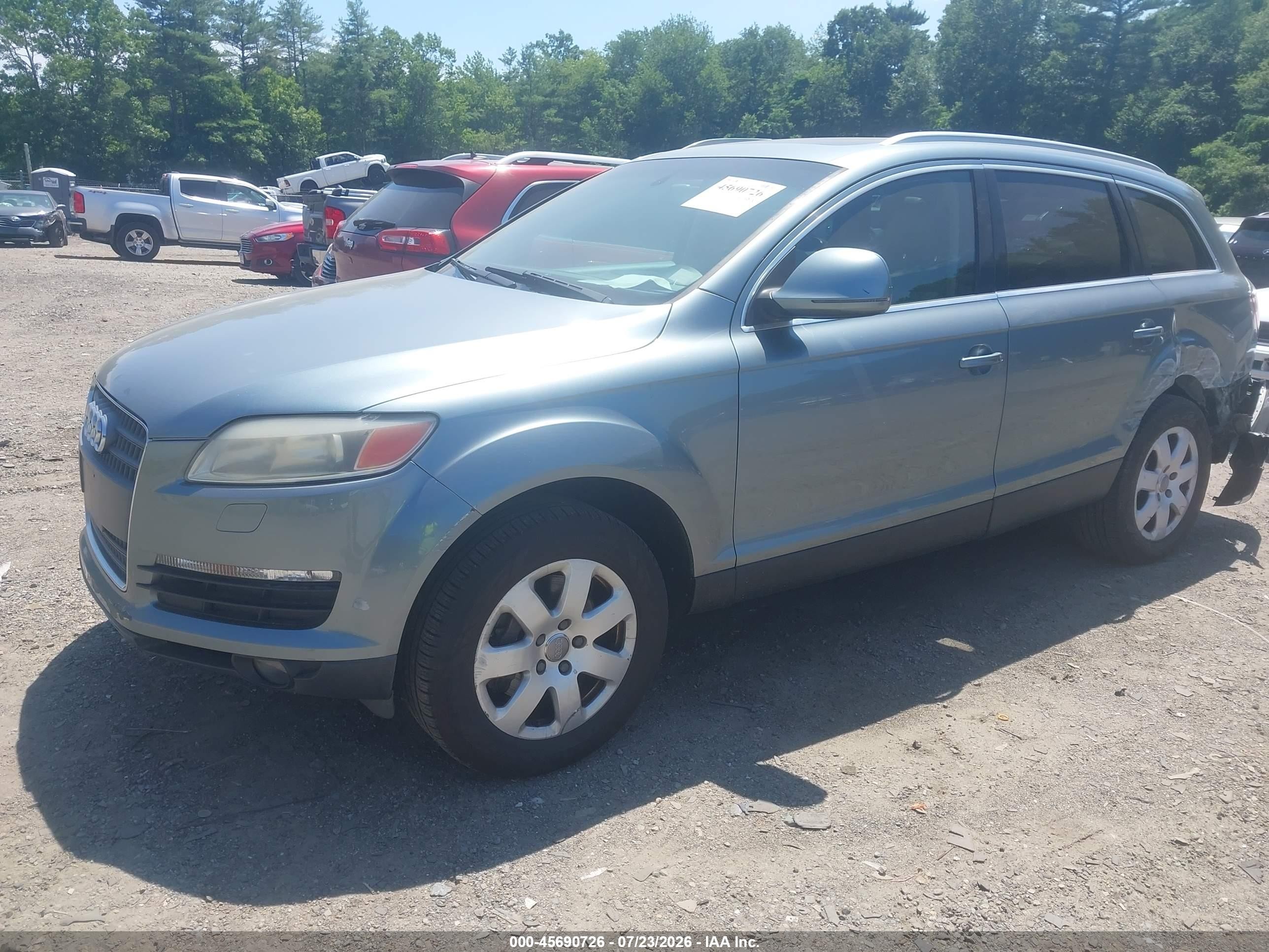 2007 Audi Q7 3.6 Premium Gray vin: WA1BY74L87D093944