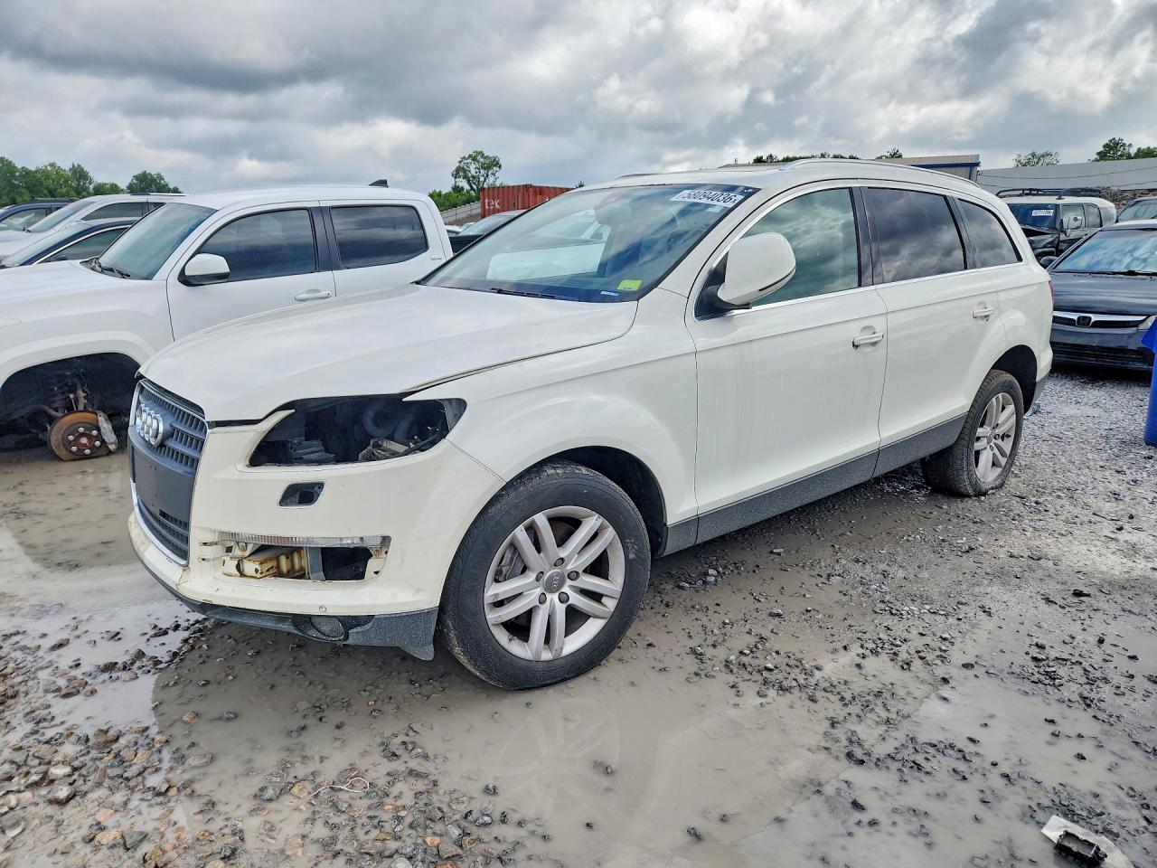 2008 Audi Q7 3.6 Quattro Premium White vin: WA1BY74L88D038203