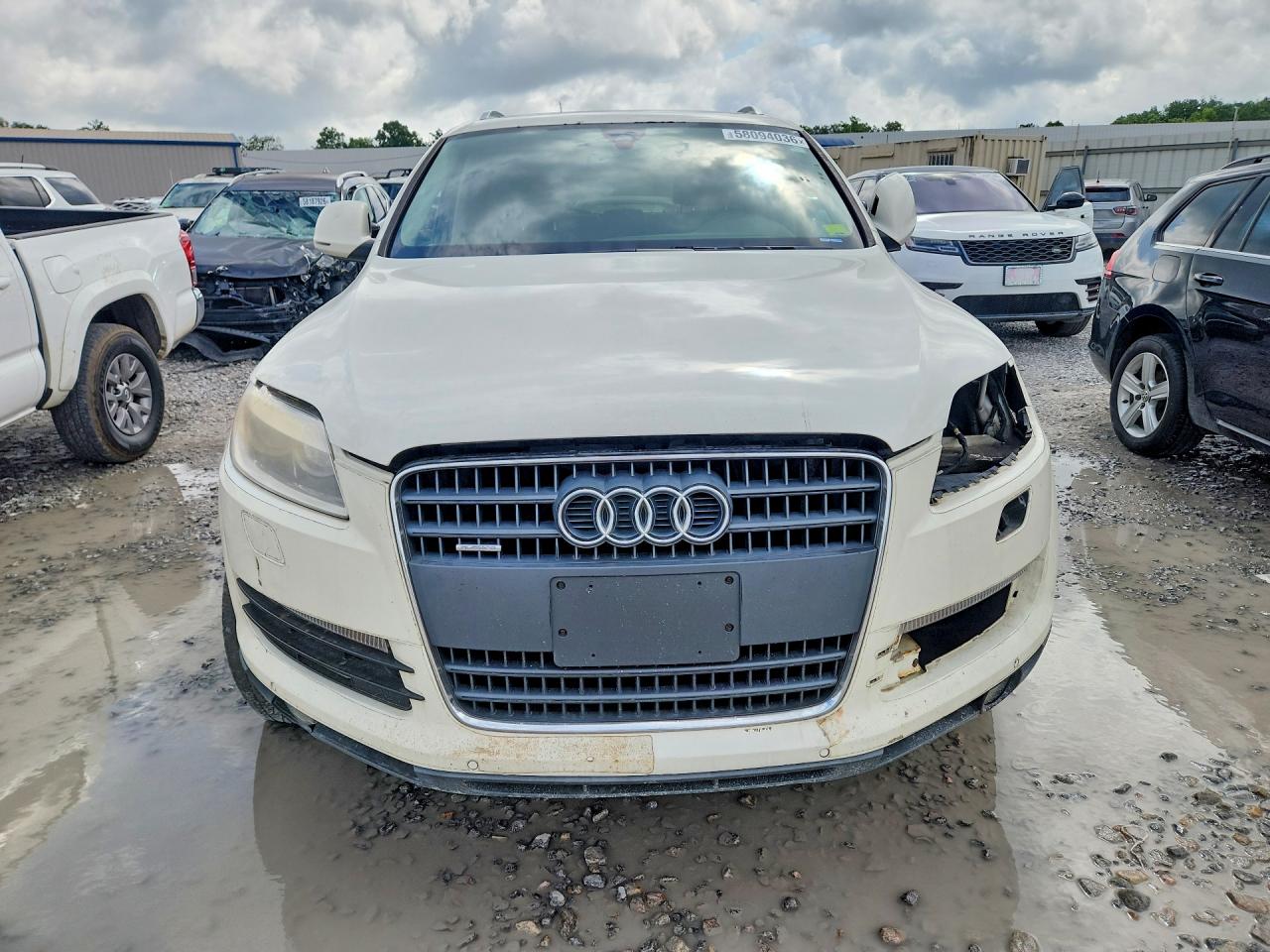 2008 Audi Q7 3.6 Quattro Premium White vin: WA1BY74L88D038203