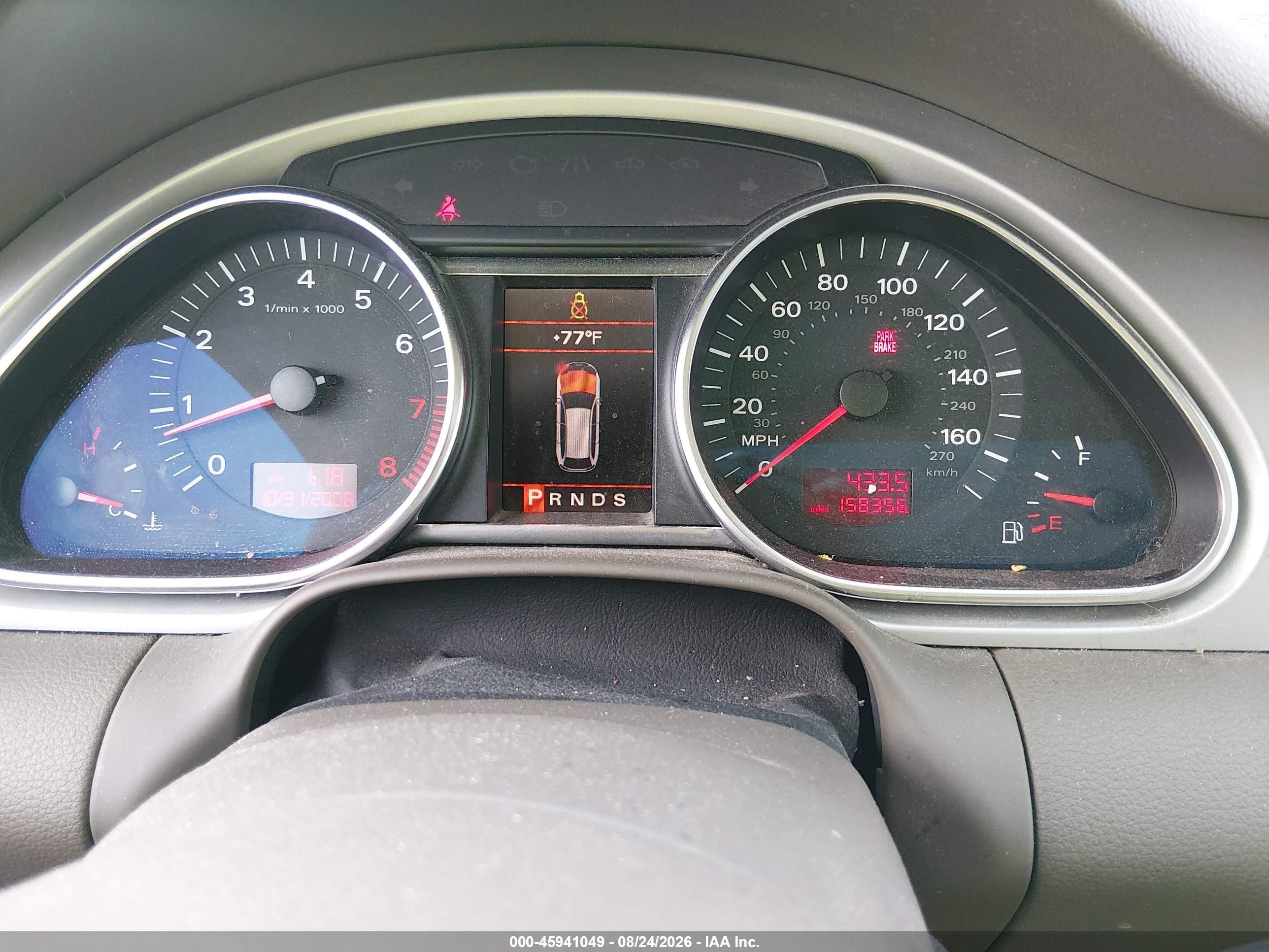 2008 Audi Q7 3.6 Premium Red vin: WA1BY74LX8D045279