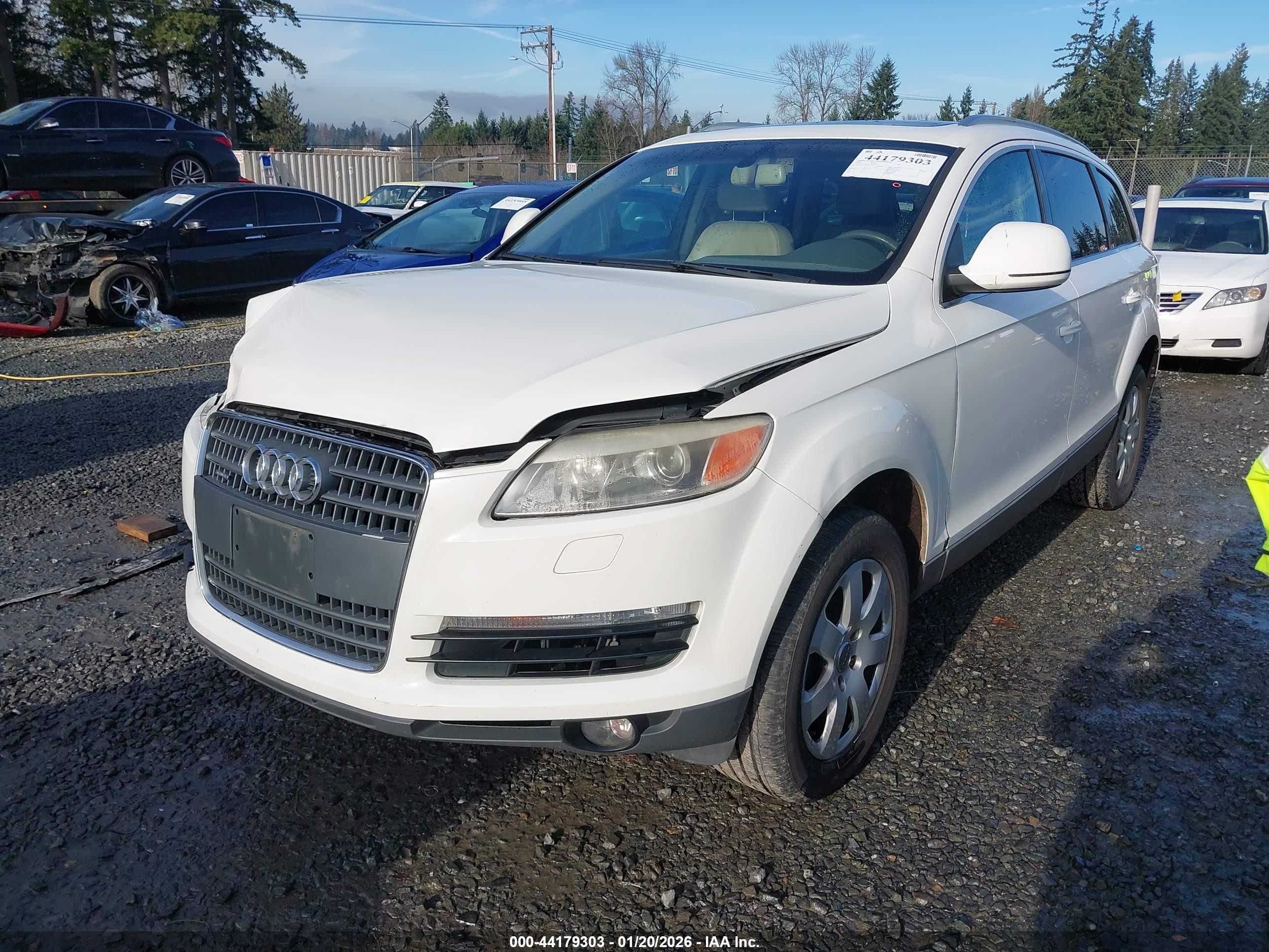 2007 Audi Q7 3.6 Premium White vin: WA1BY94L57D035172