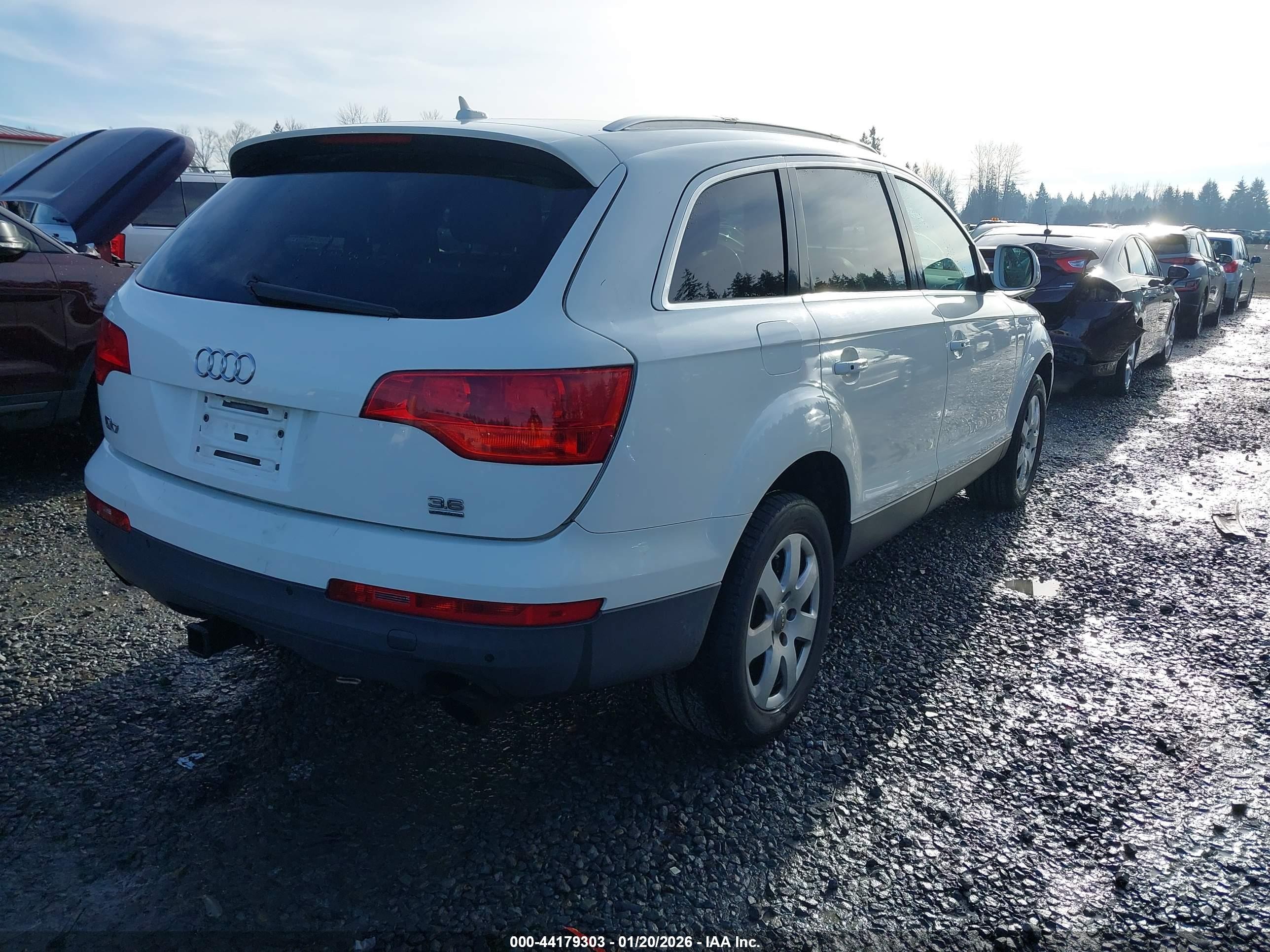 2007 Audi Q7 3.6 Premium White vin: WA1BY94L57D035172