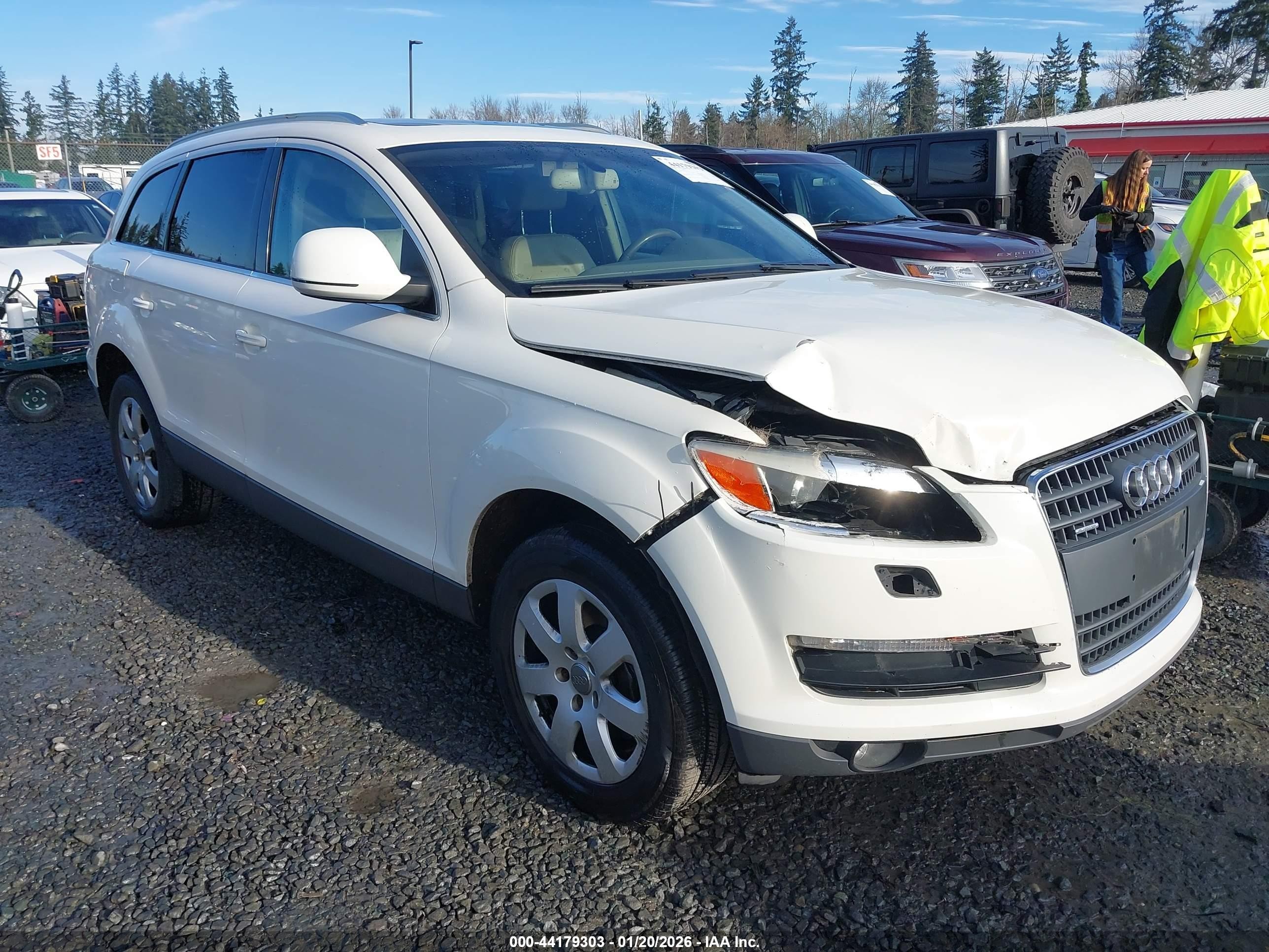 2007 Audi Q7 3.6 Premium White vin: WA1BY94L57D035172
