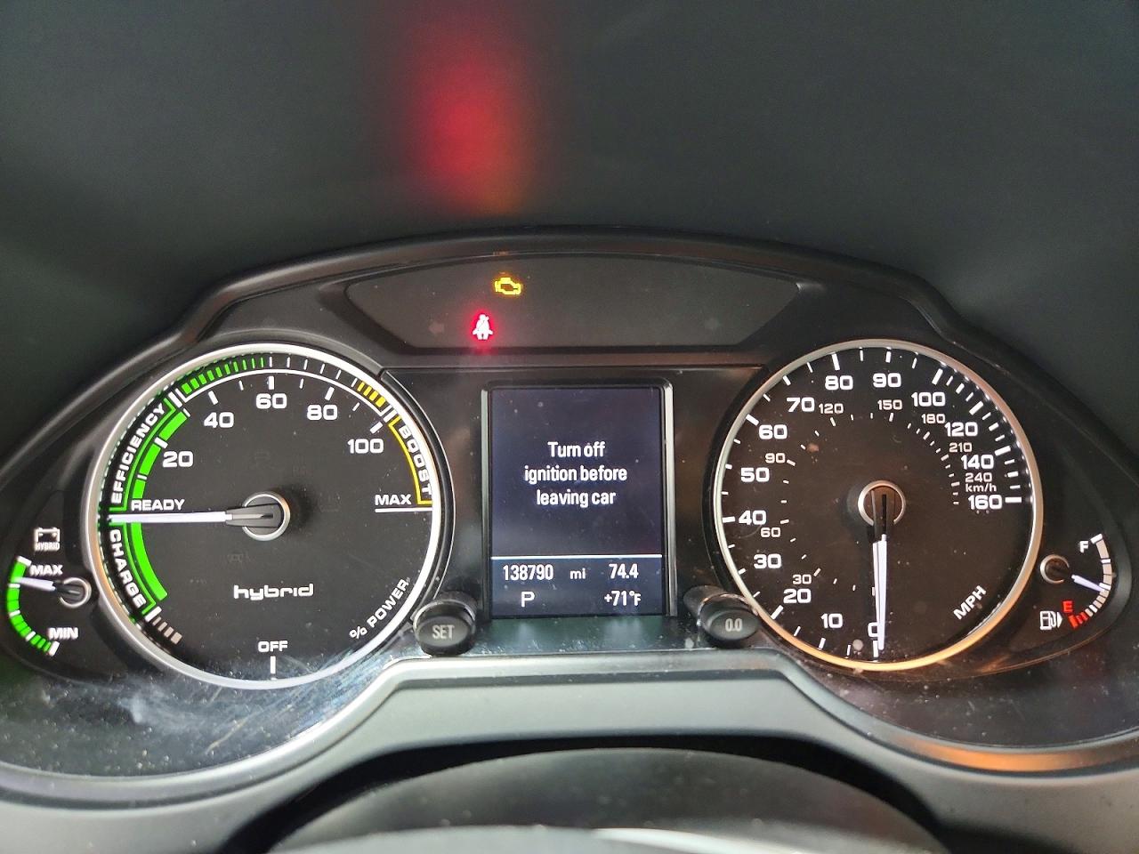 2014 Audi Q5 Premium Hybrid White vin: WA1C8AFP2EA069283