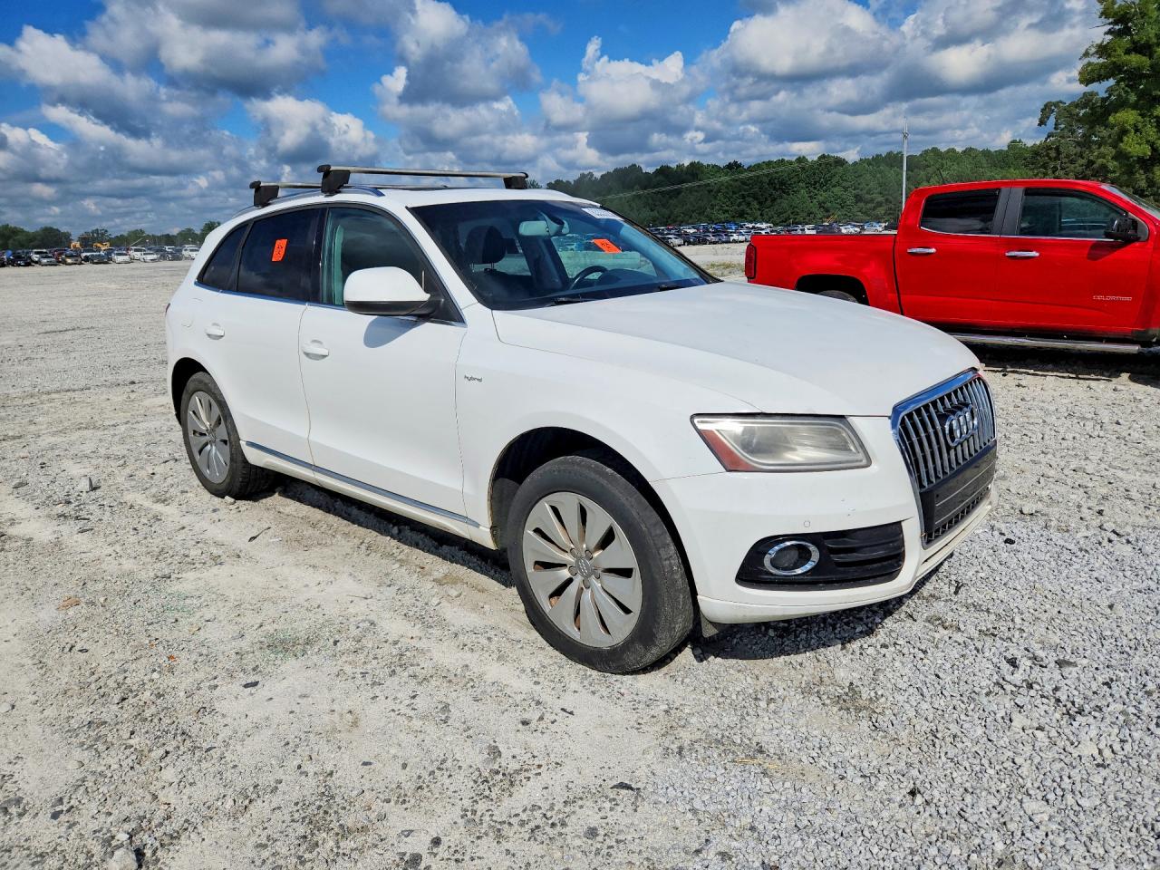 2013 Audi Q5 Premium Hybrid White vin: WA1C8AFP4DA002439