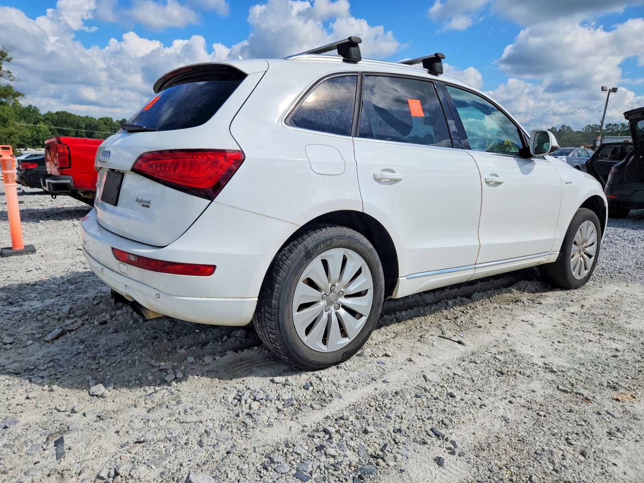 2013 Audi Q5 Premium Hybrid White vin: WA1C8AFP4DA002439