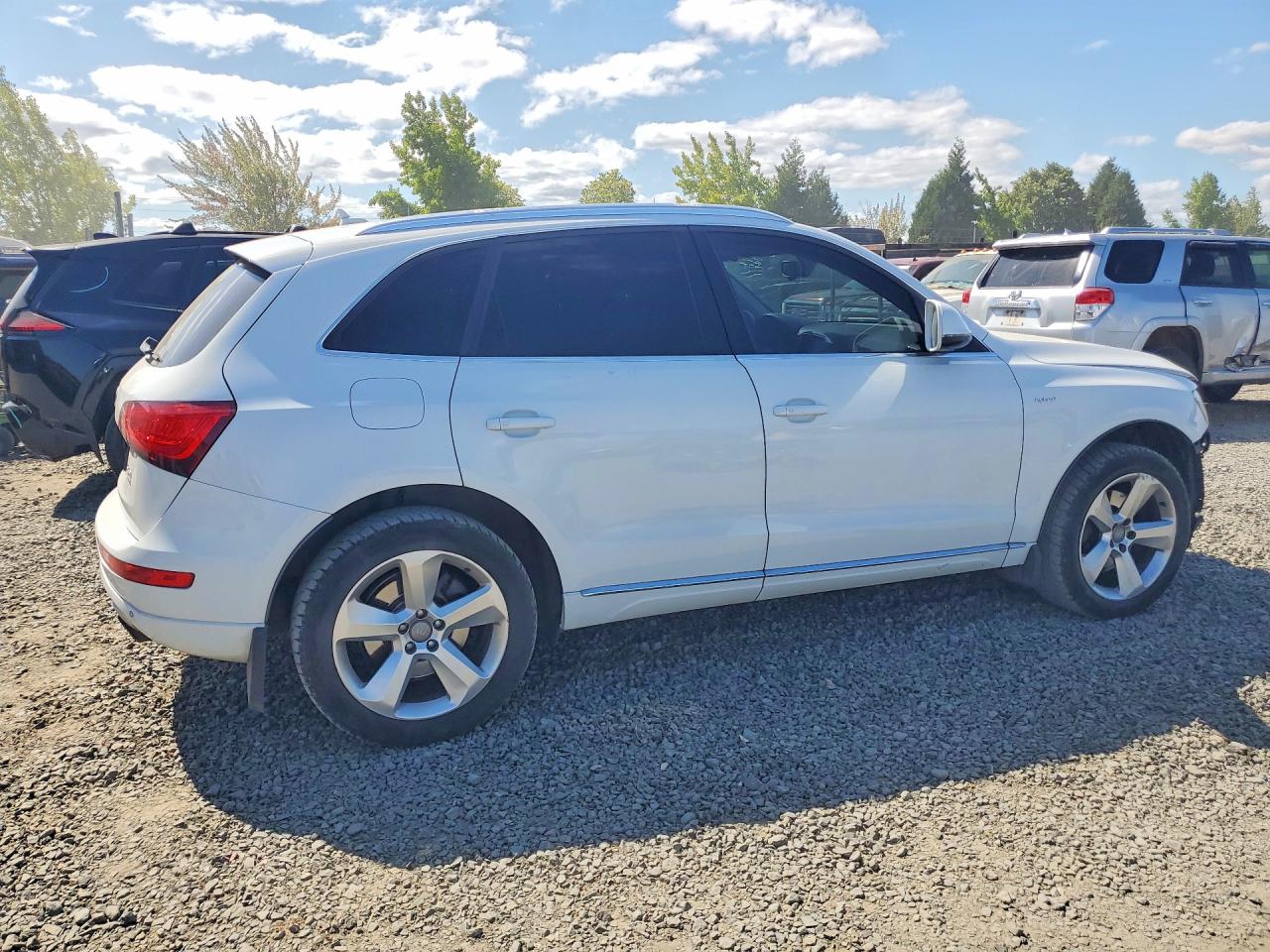 2014 Audi Q5 Premium Hybrid White vin: WA1C8AFP4EA069219