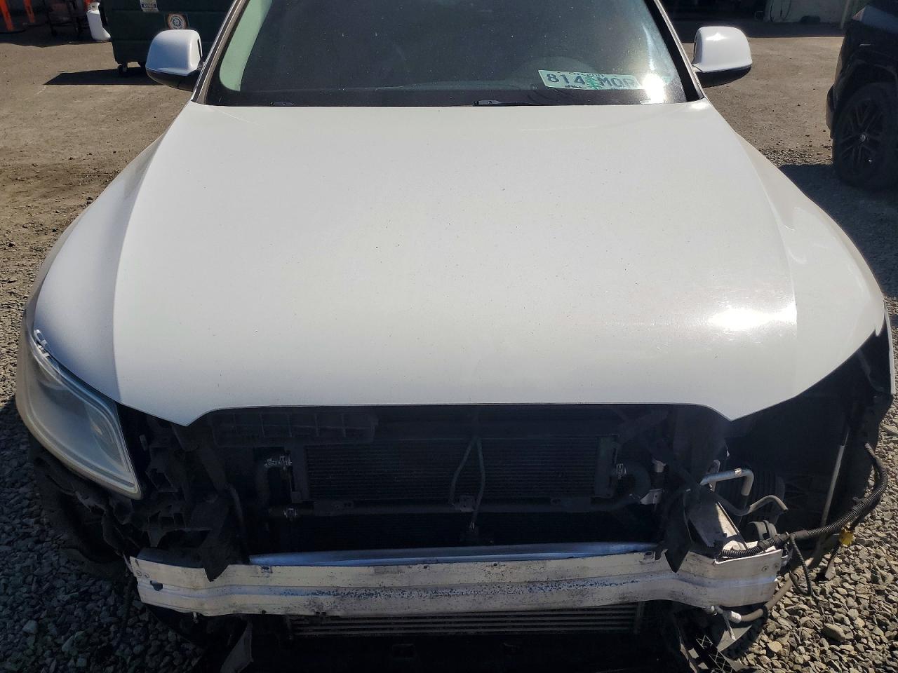 2014 Audi Q5 Premium Hybrid White vin: WA1C8AFP4EA069219