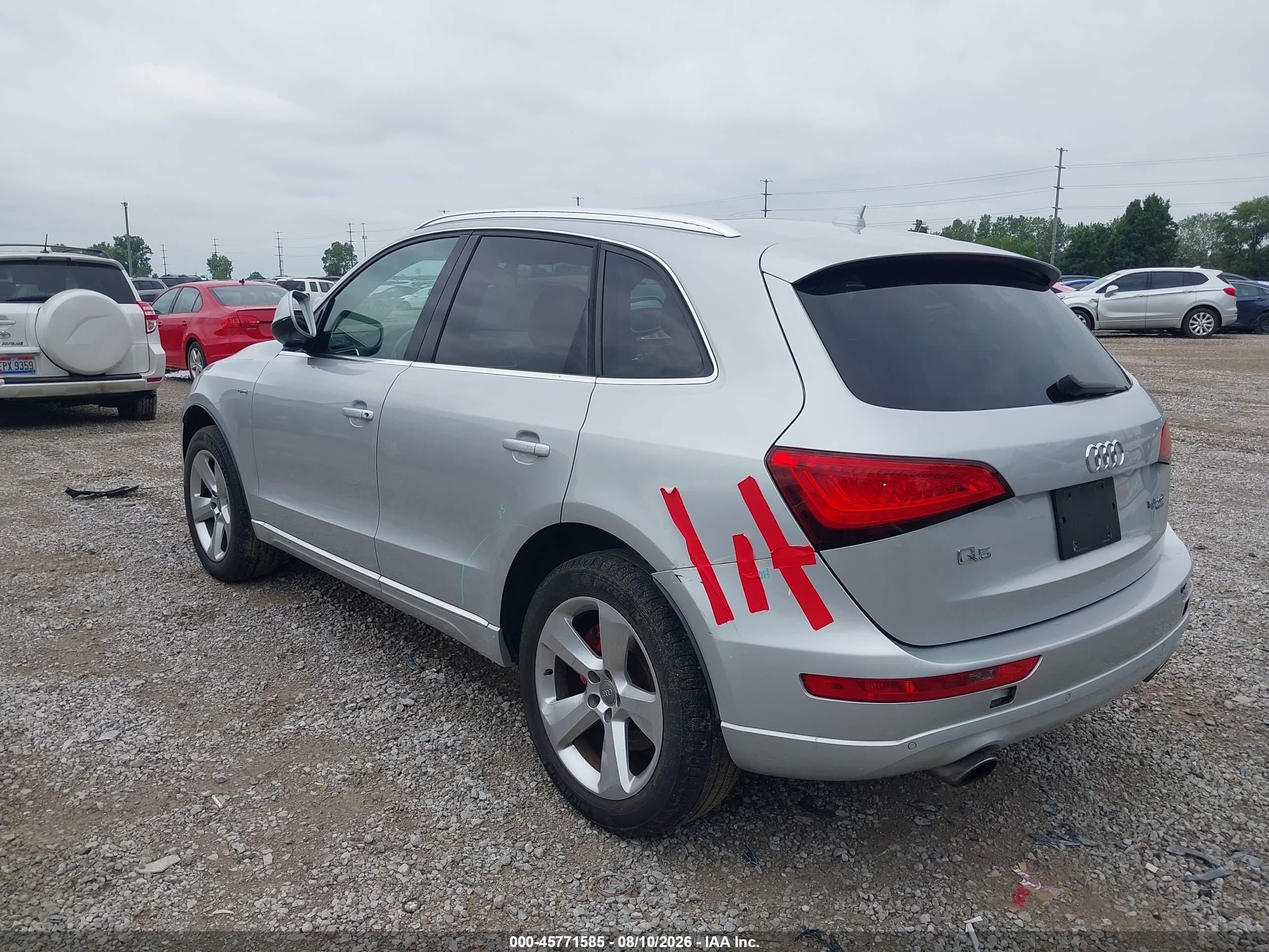 2013 Audi Q5 Hybrid 2.0t Prestige Silver vin: WA1C8AFP7DA095442