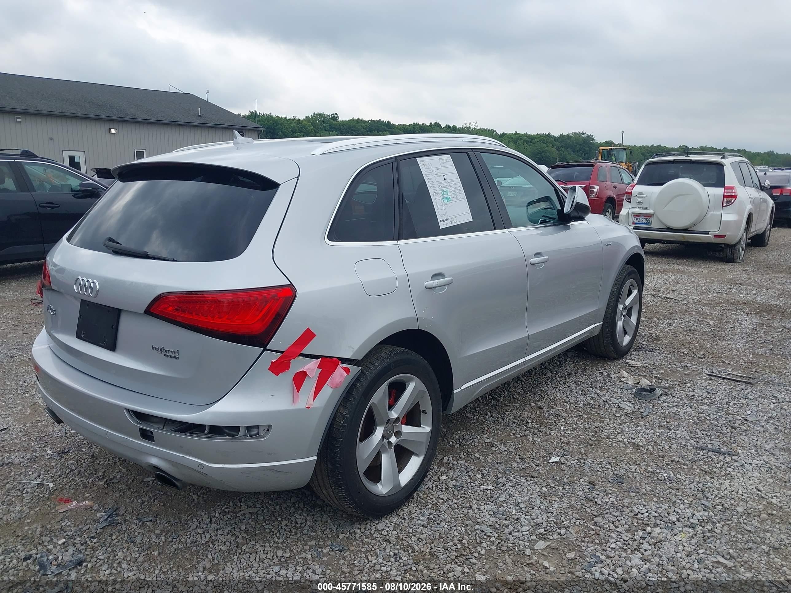 2013 Audi Q5 Hybrid 2.0t Prestige Silver vin: WA1C8AFP7DA095442