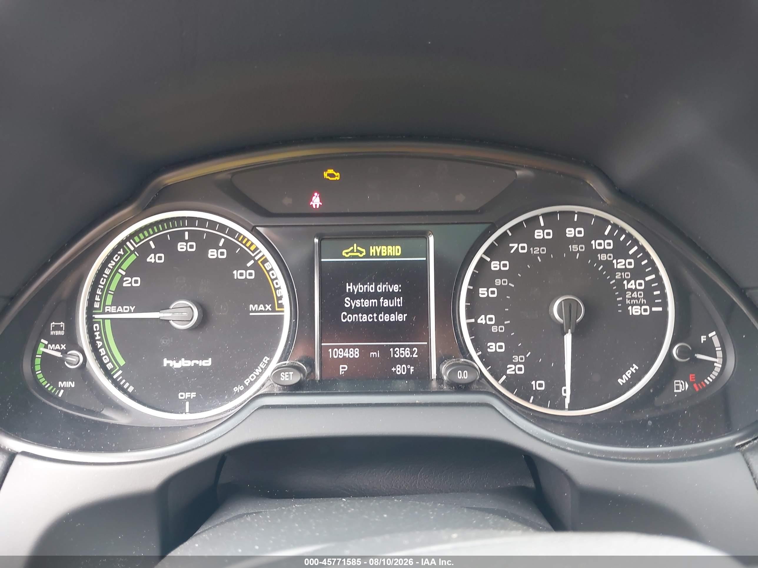 2013 Audi Q5 Hybrid 2.0t Prestige Silver vin: WA1C8AFP7DA095442