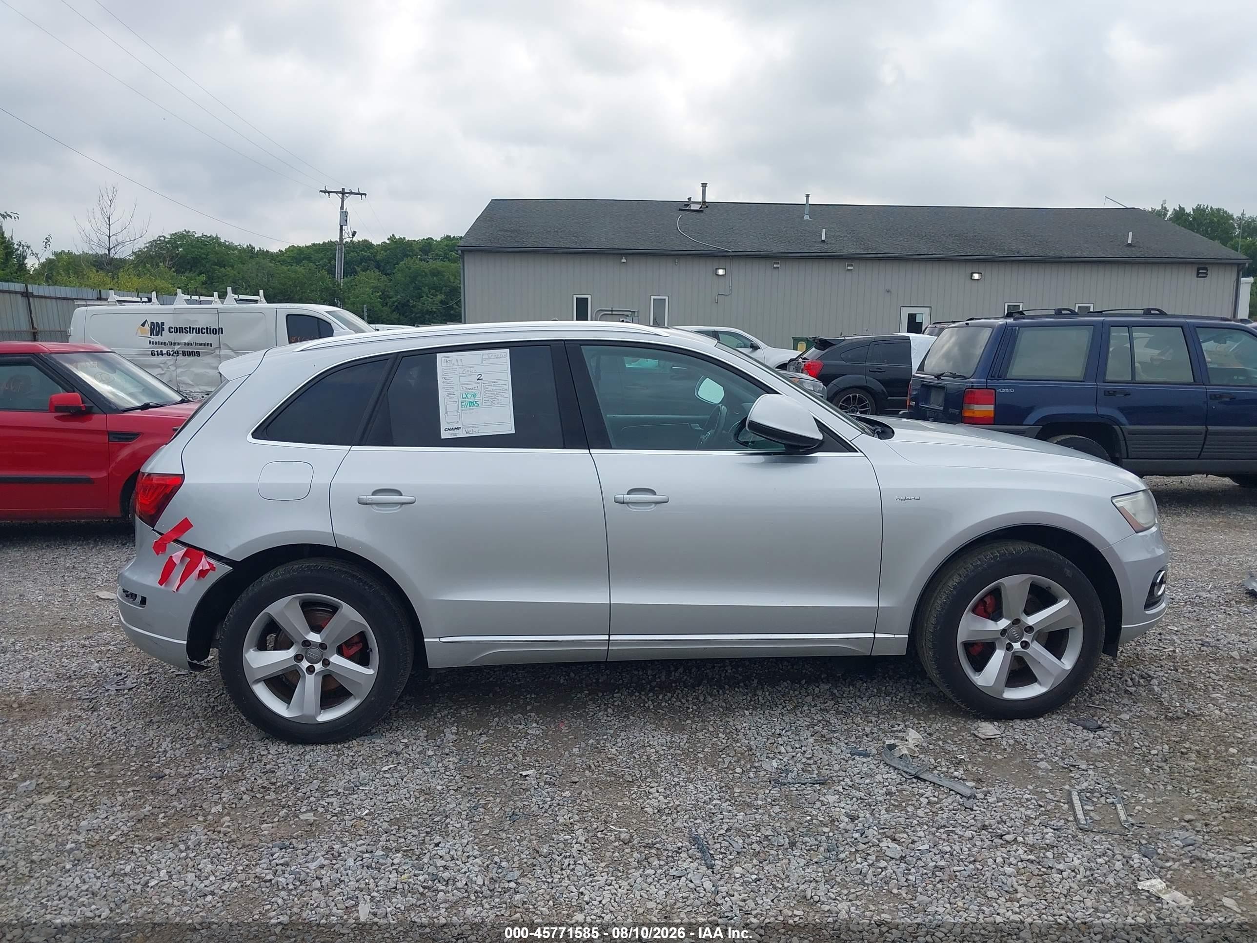 2013 Audi Q5 Hybrid 2.0t Prestige Silver vin: WA1C8AFP7DA095442