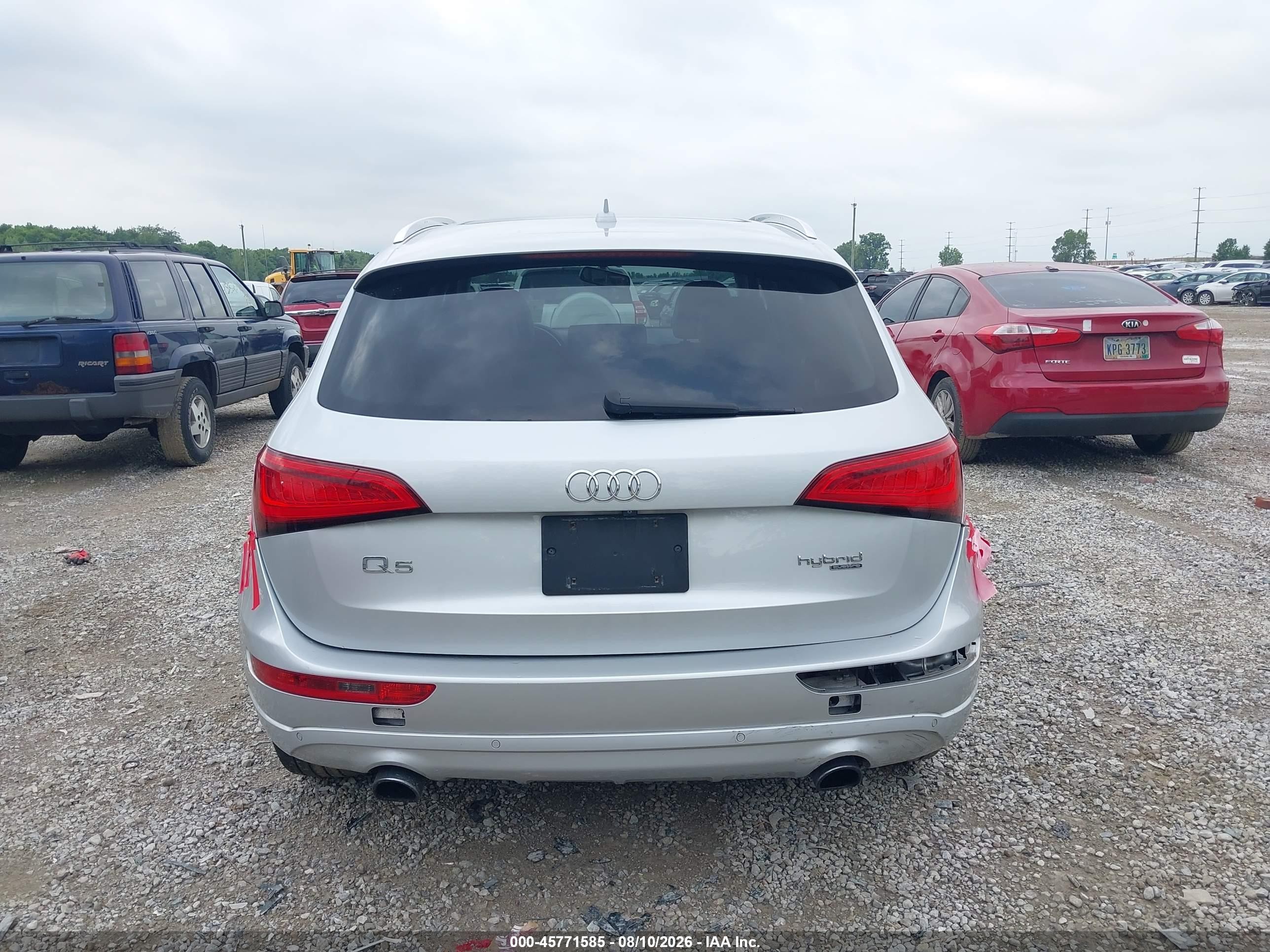 2013 Audi Q5 Hybrid 2.0t Prestige Silver vin: WA1C8AFP7DA095442