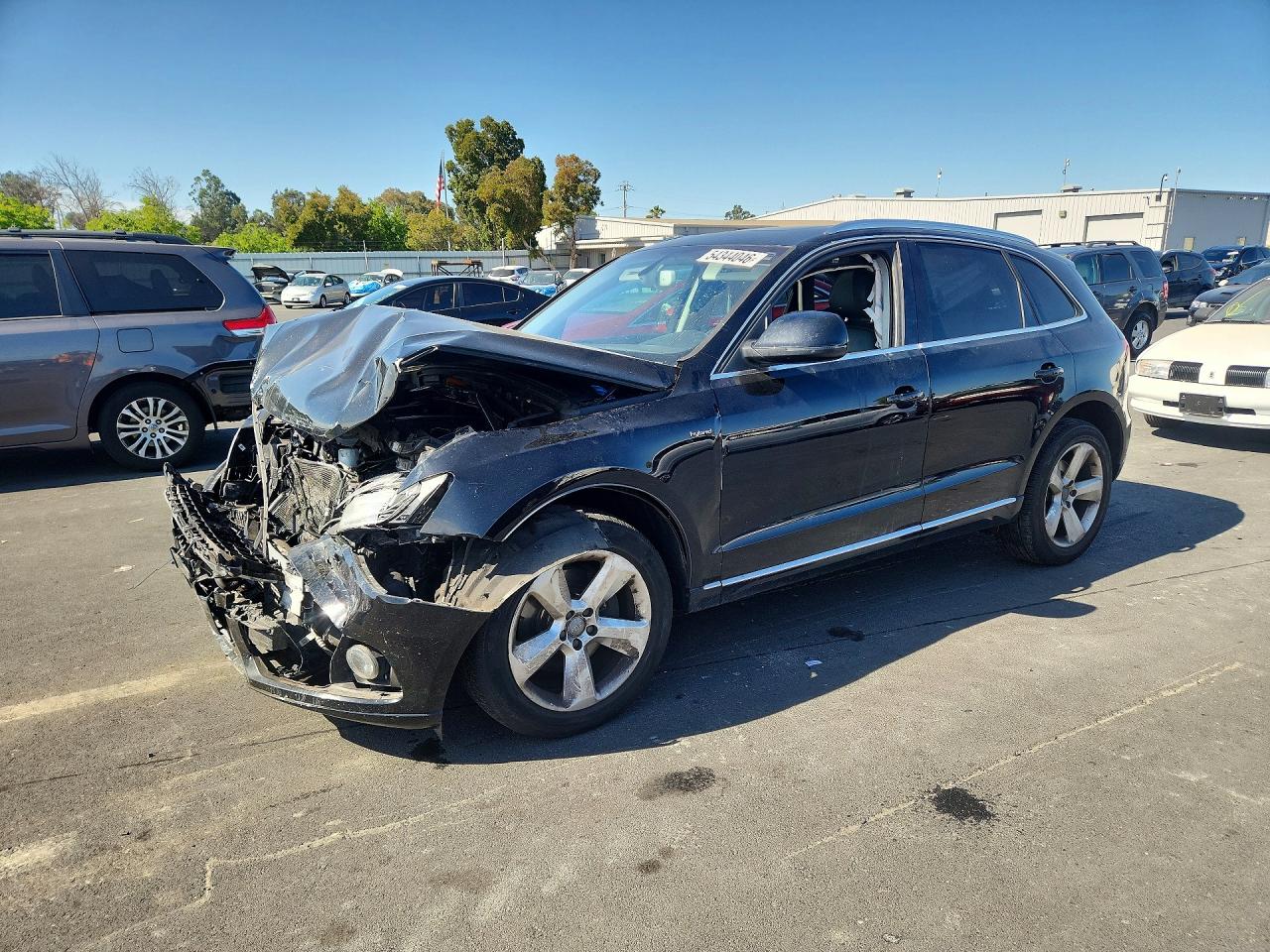 2014 Audi Q5 Premium Hybrid Black vin: WA1C8AFP9EA069233