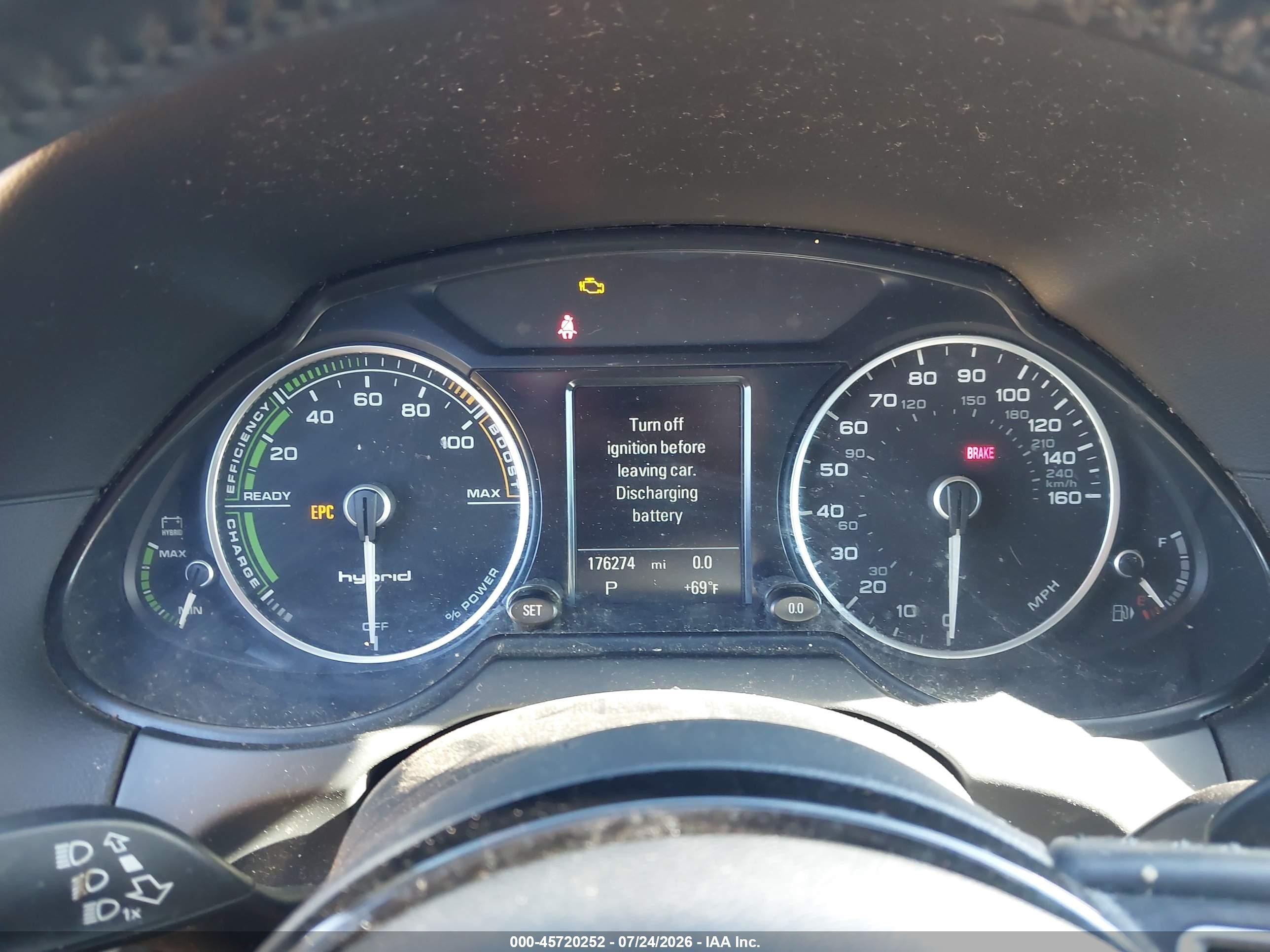 2013 Audi Q5 Hybrid 2.0t Prestige Brown vin: WA1C8BFP0DA089570