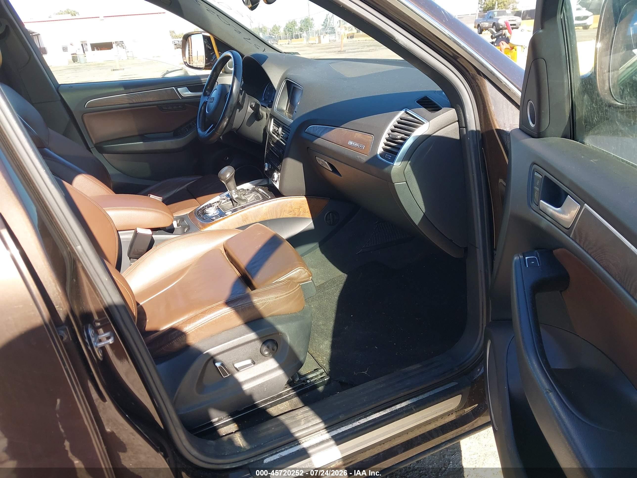 2013 Audi Q5 Hybrid 2.0t Prestige Brown vin: WA1C8BFP0DA089570