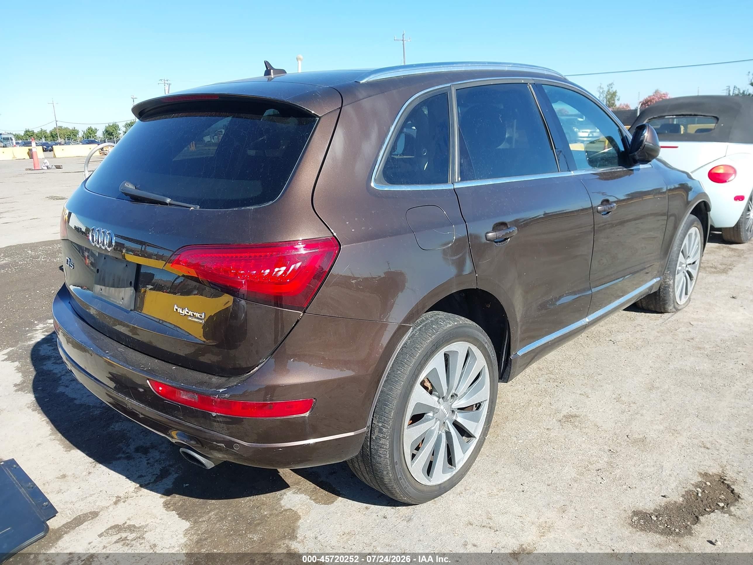 2013 Audi Q5 Hybrid 2.0t Prestige Brown vin: WA1C8BFP0DA089570