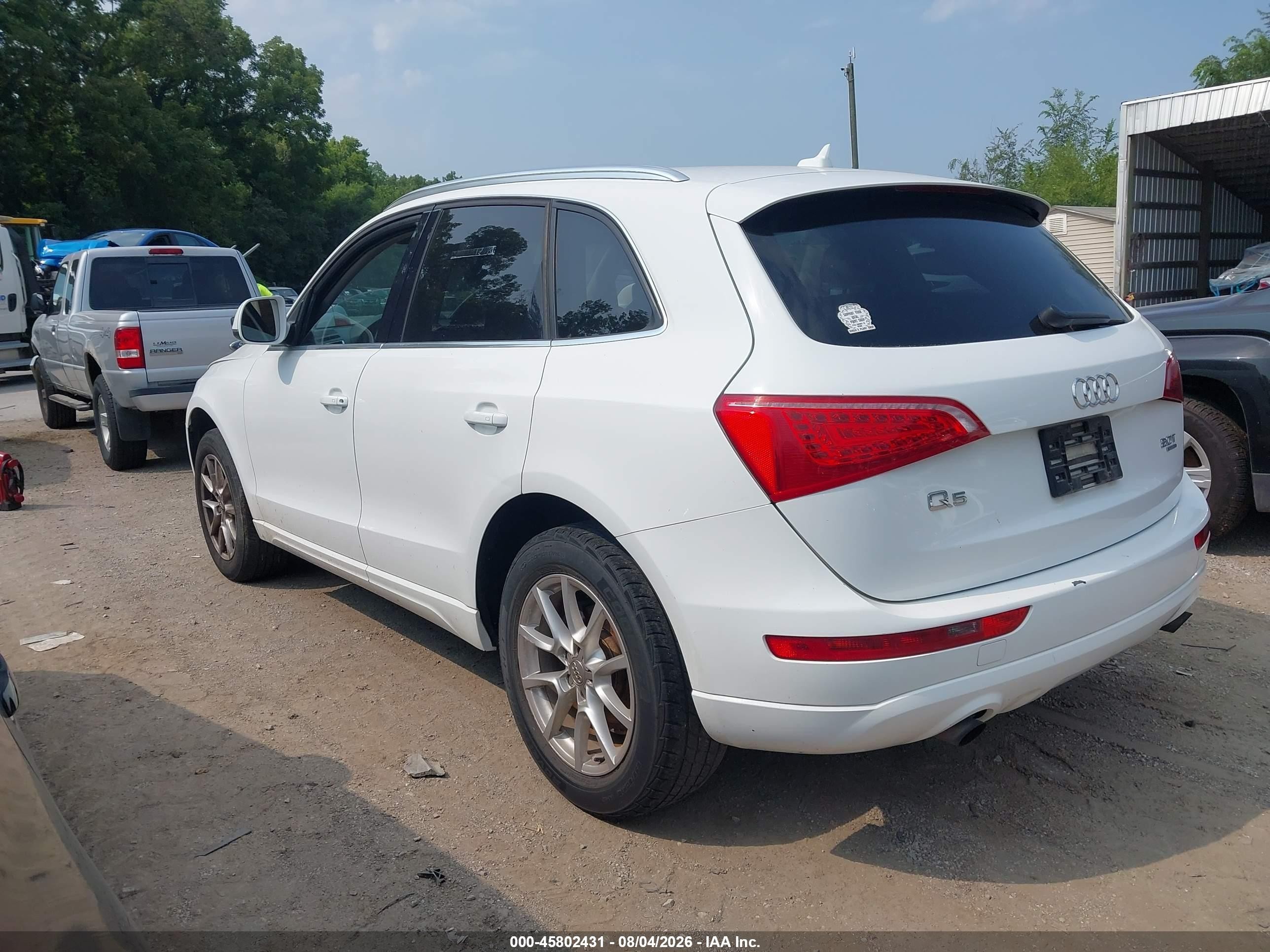 2012 Audi Q5 2.0t Premium White vin: WA1CFAFP0CA061475
