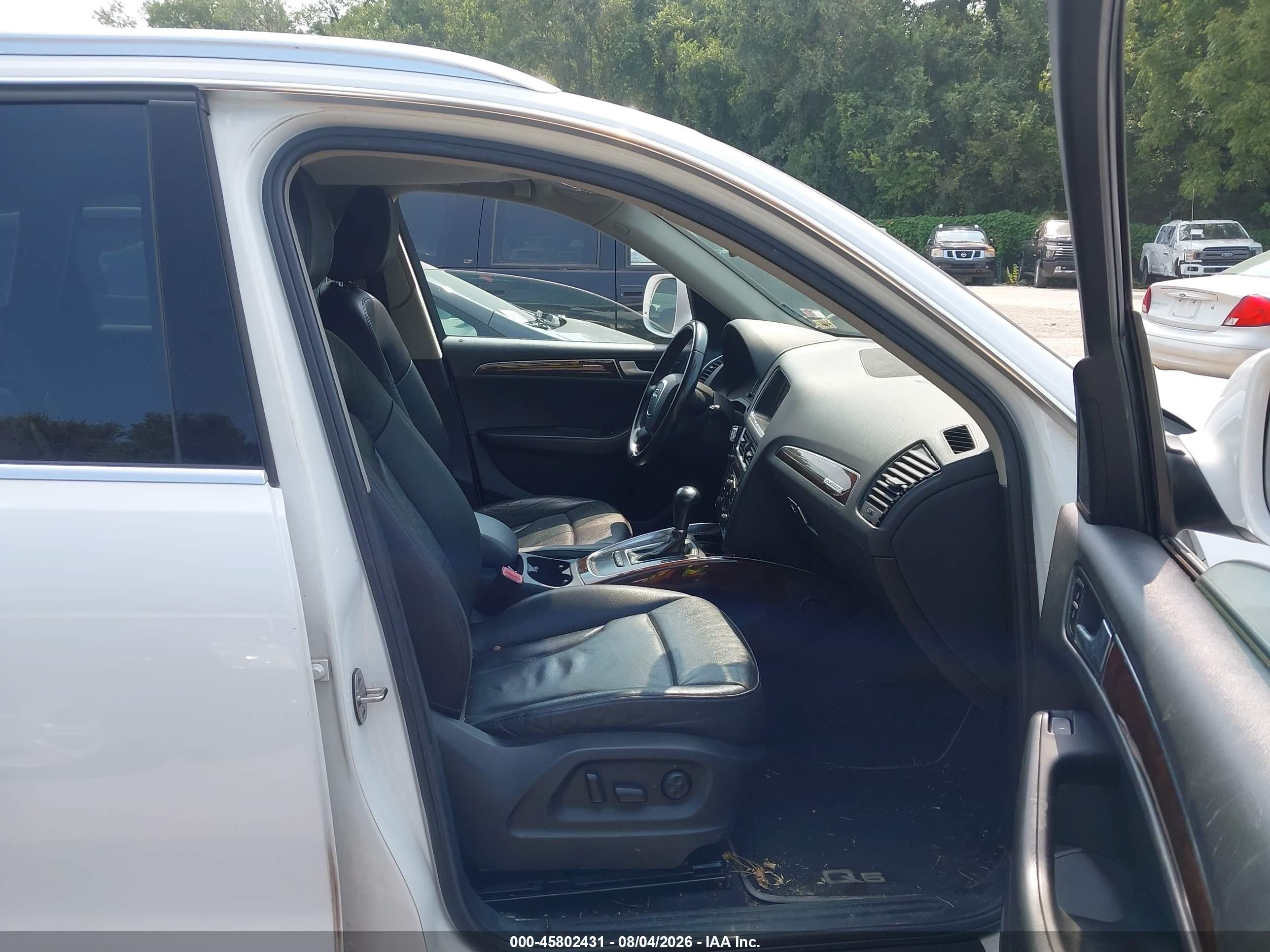 2012 Audi Q5 2.0t Premium White vin: WA1CFAFP0CA061475