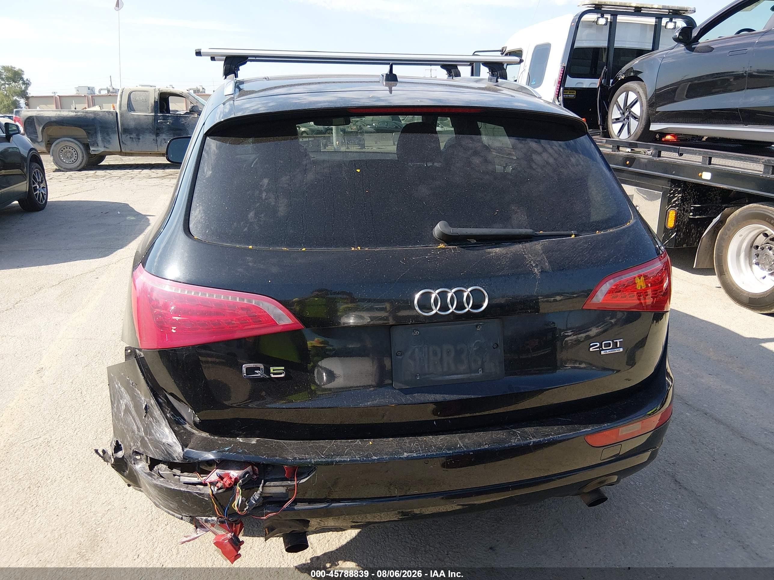 2012 Audi Q5 2.0t Premium Black vin: WA1CFAFP0CA124607