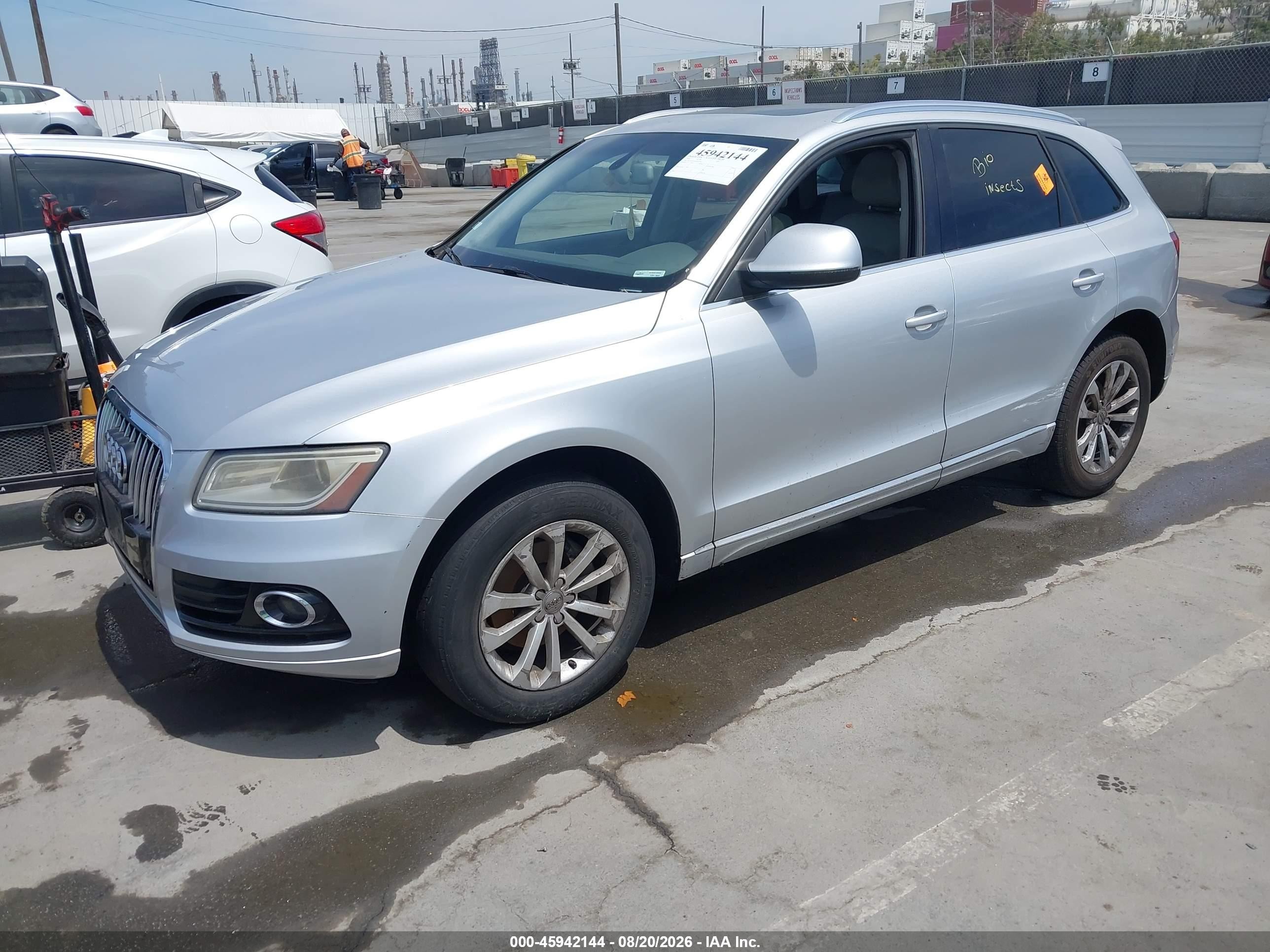 2014 Audi Q5 2.0t Premium Silver vin: WA1CFAFP1EA043134
