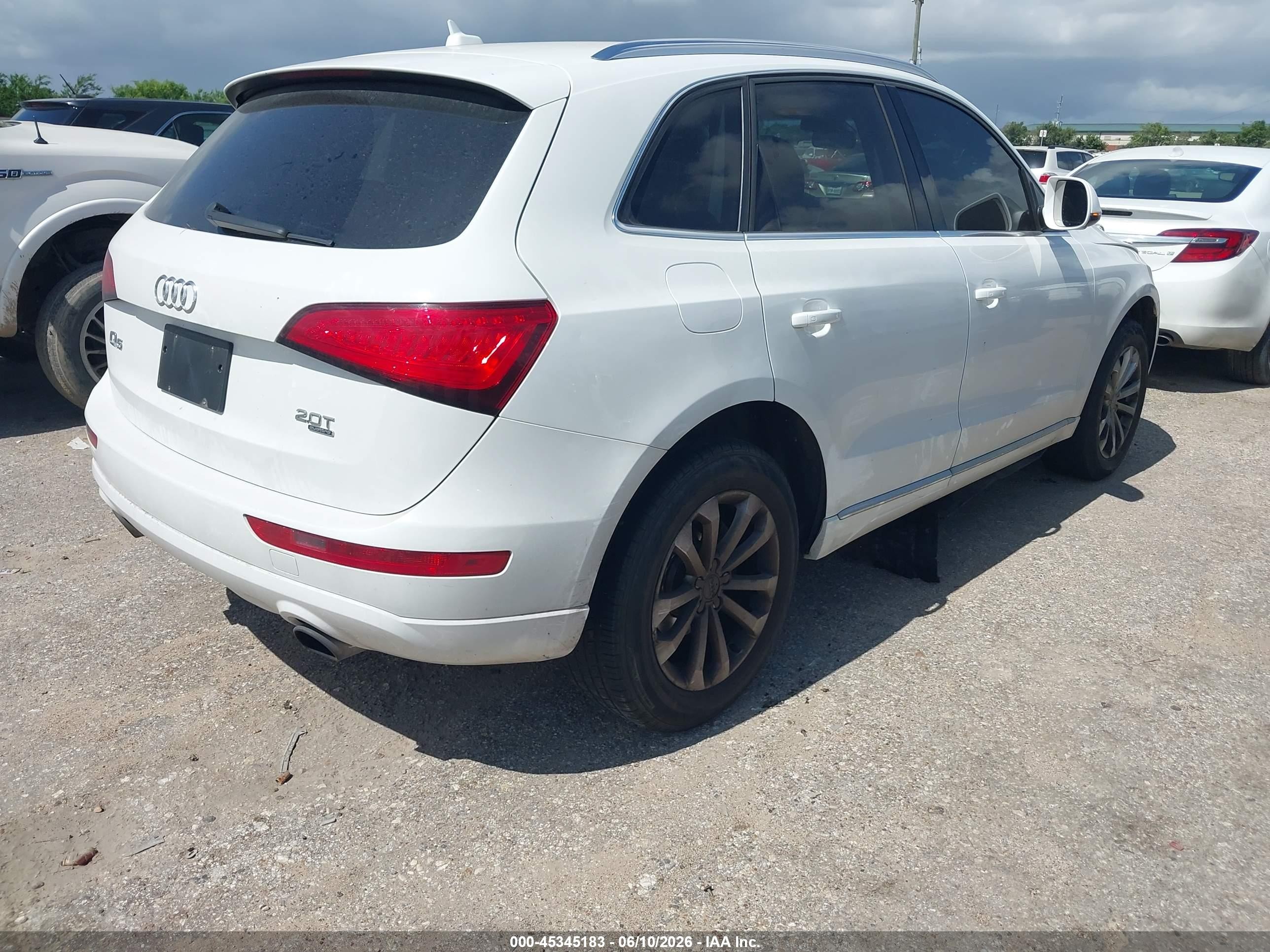 2014 Audi Q5 2.0t Premium White vin: WA1CFAFP1EA072374