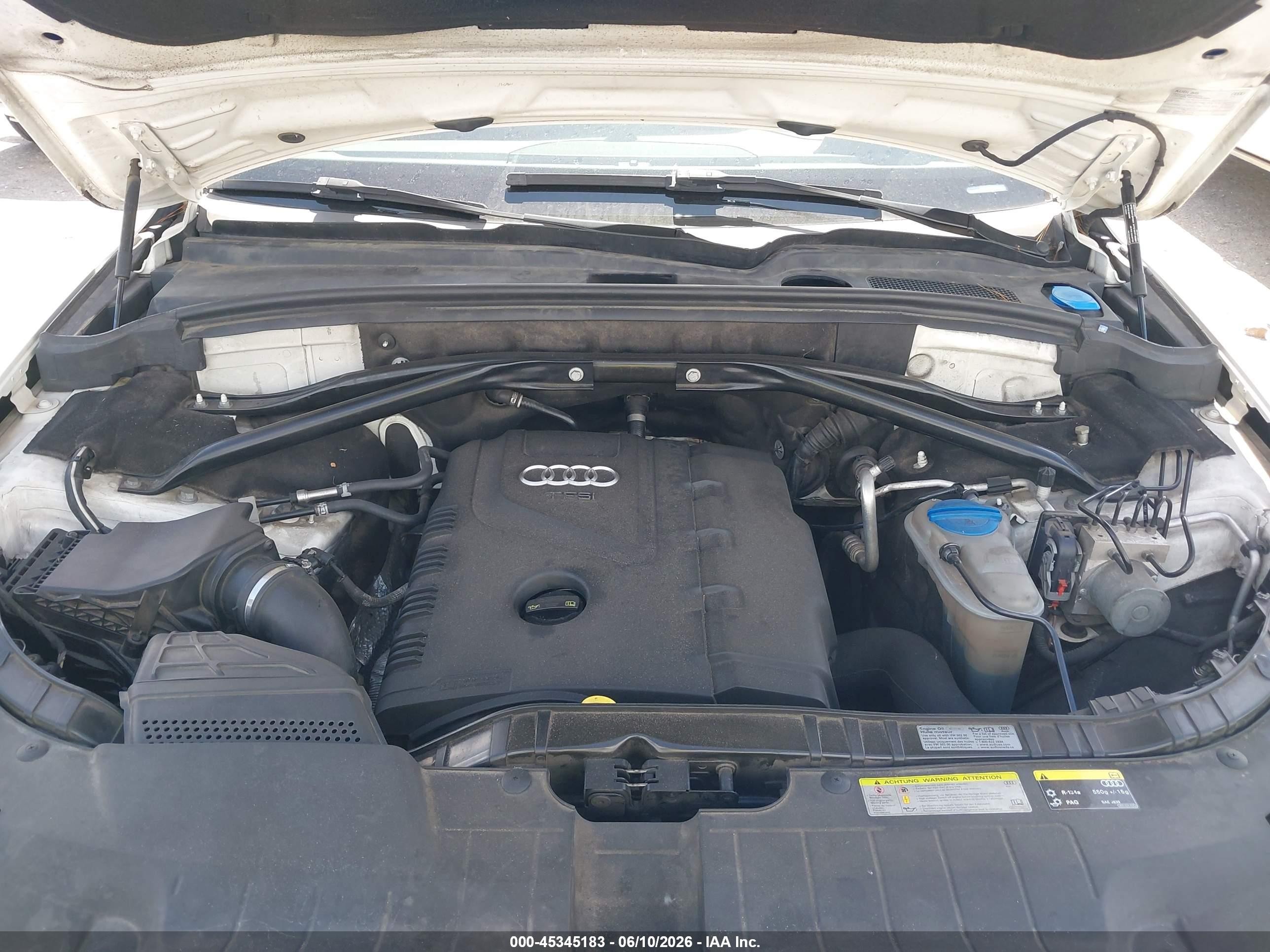 2014 Audi Q5 2.0t Premium White vin: WA1CFAFP1EA072374