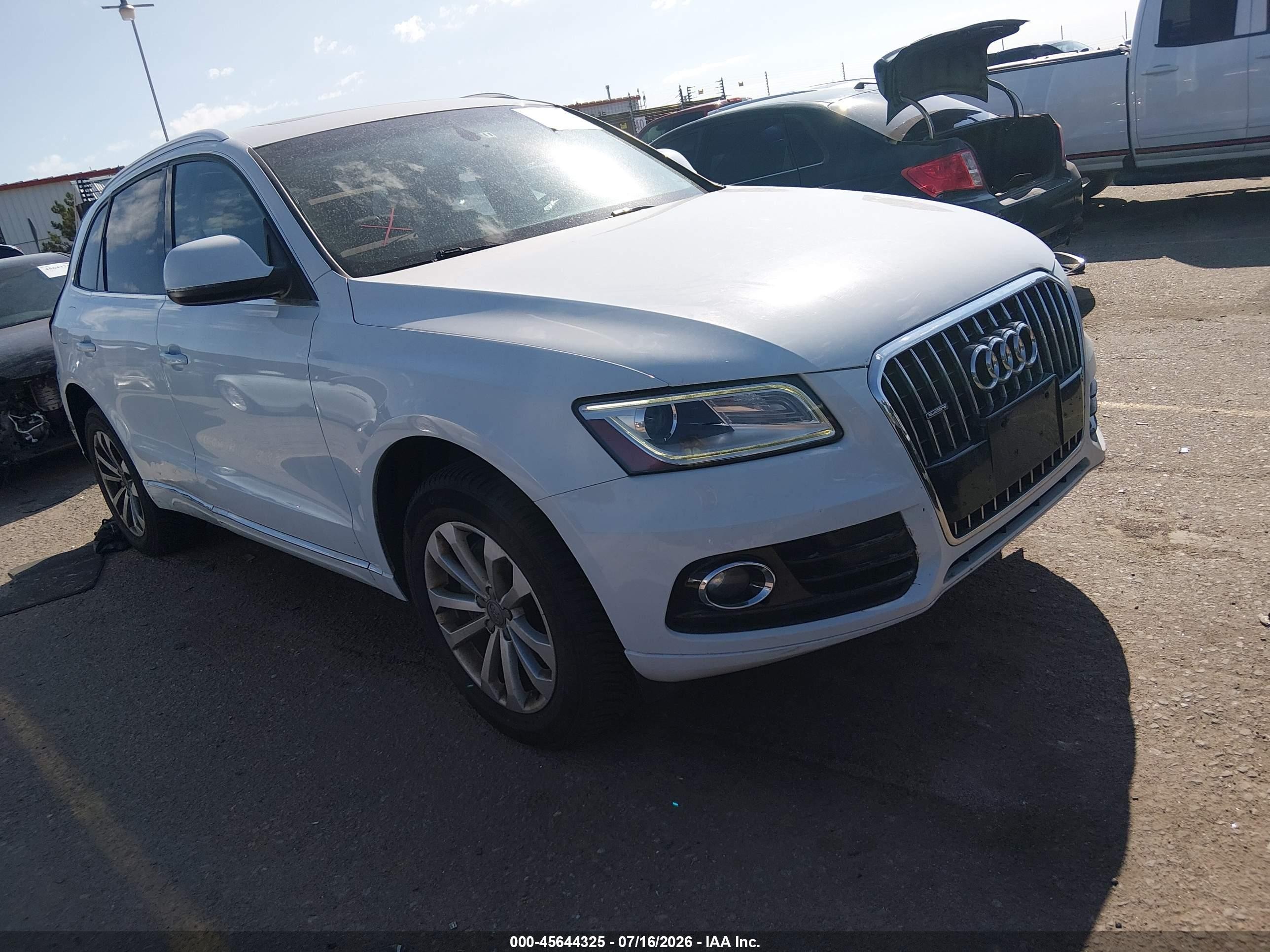 2013 Audi Q5 2.0t Premium White vin: WA1CFAFP2DA067795