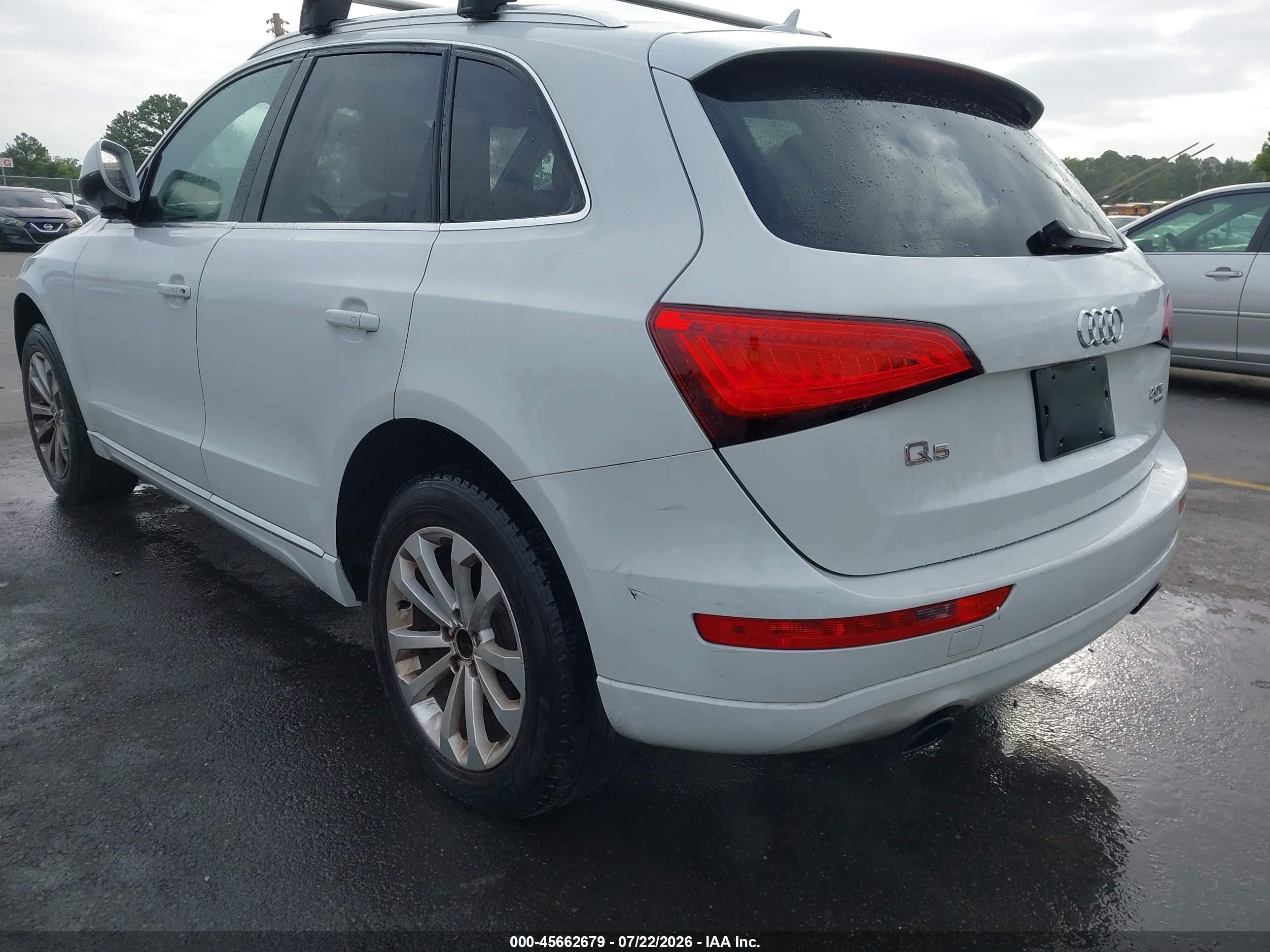 2013 Audi Q5 2.0t Premium White vin: WA1CFAFP3DA041674