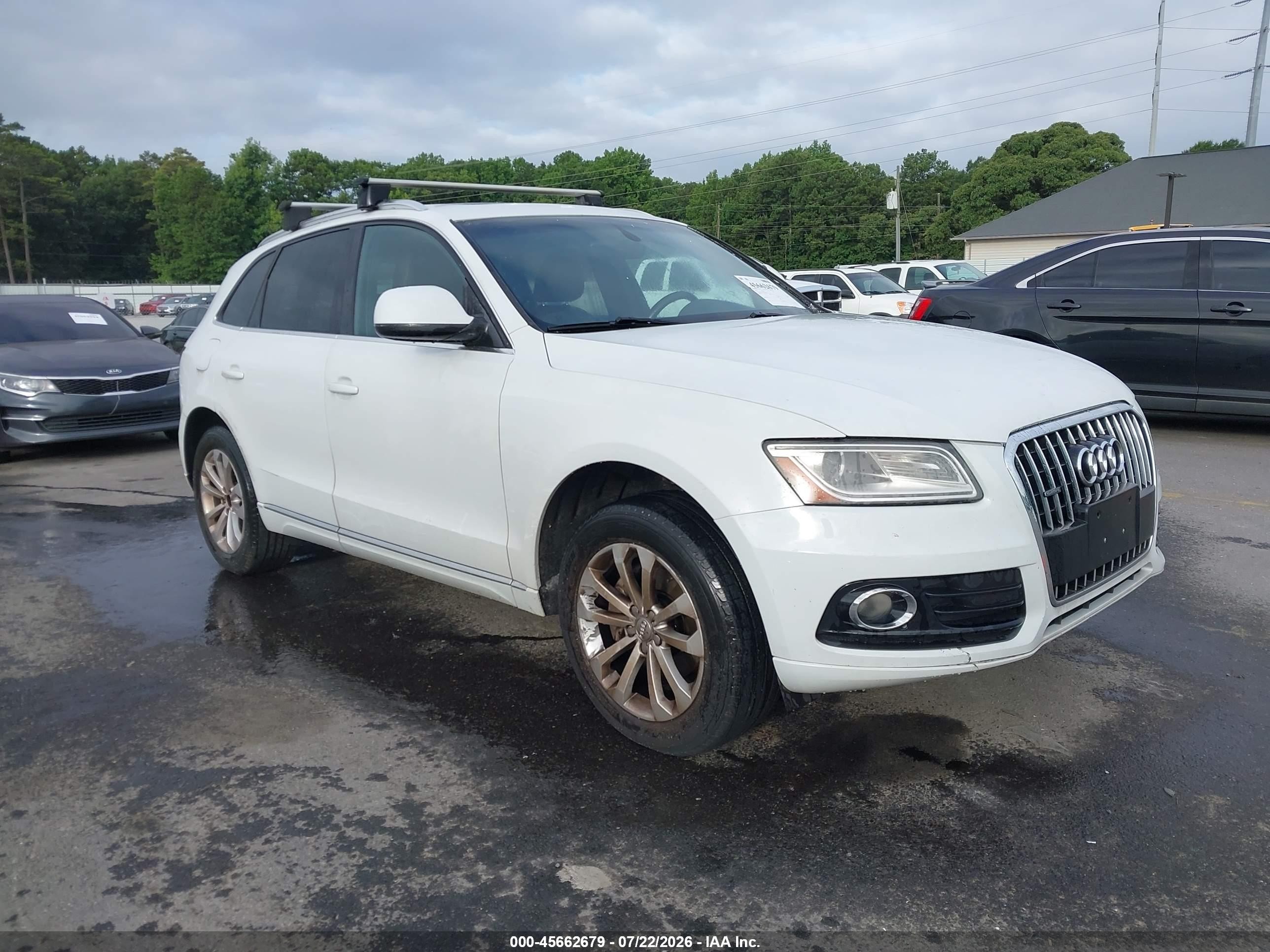 2013 Audi Q5 2.0t Premium White vin: WA1CFAFP3DA041674
