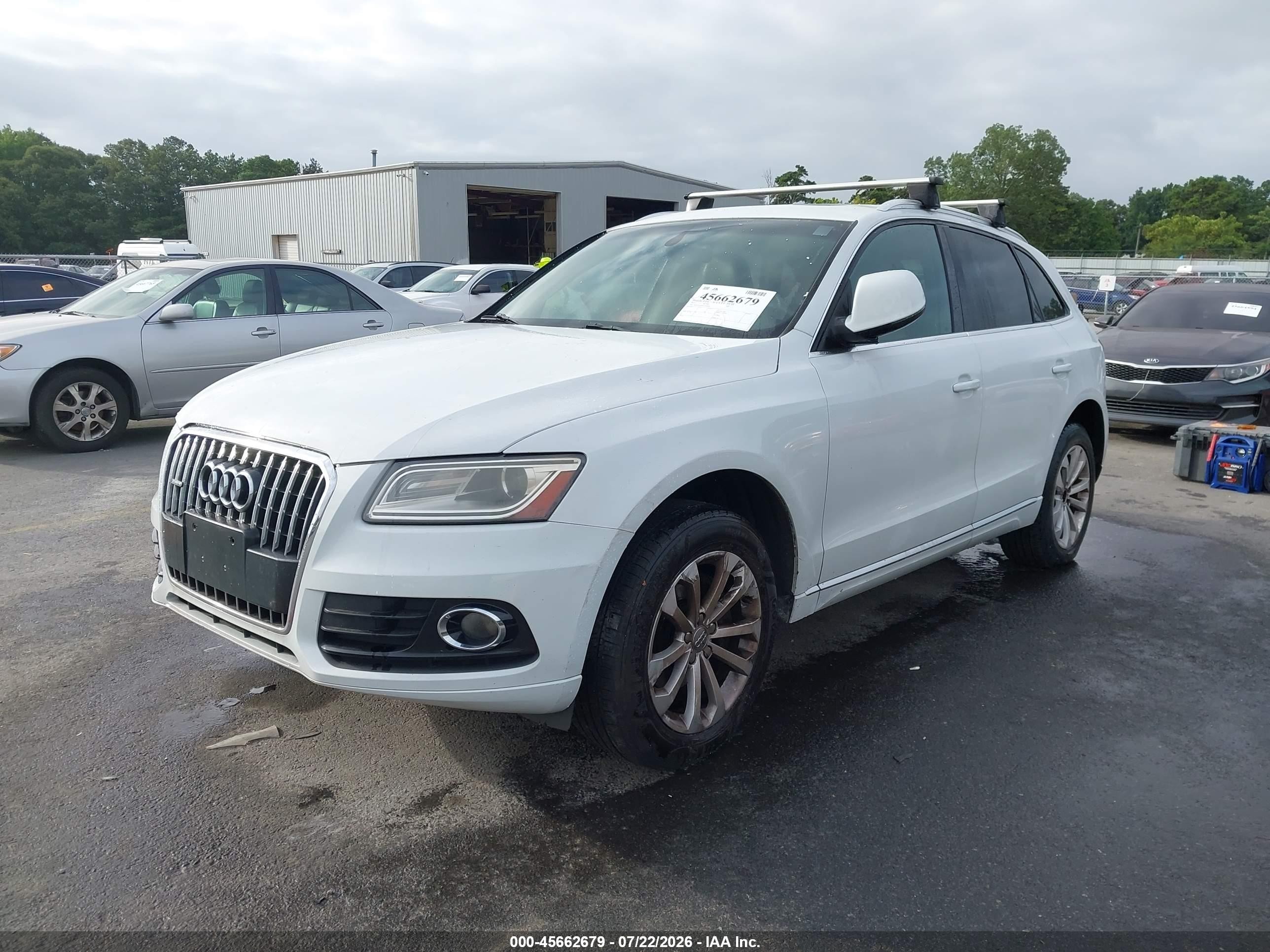 2013 Audi Q5 2.0t Premium White vin: WA1CFAFP3DA041674