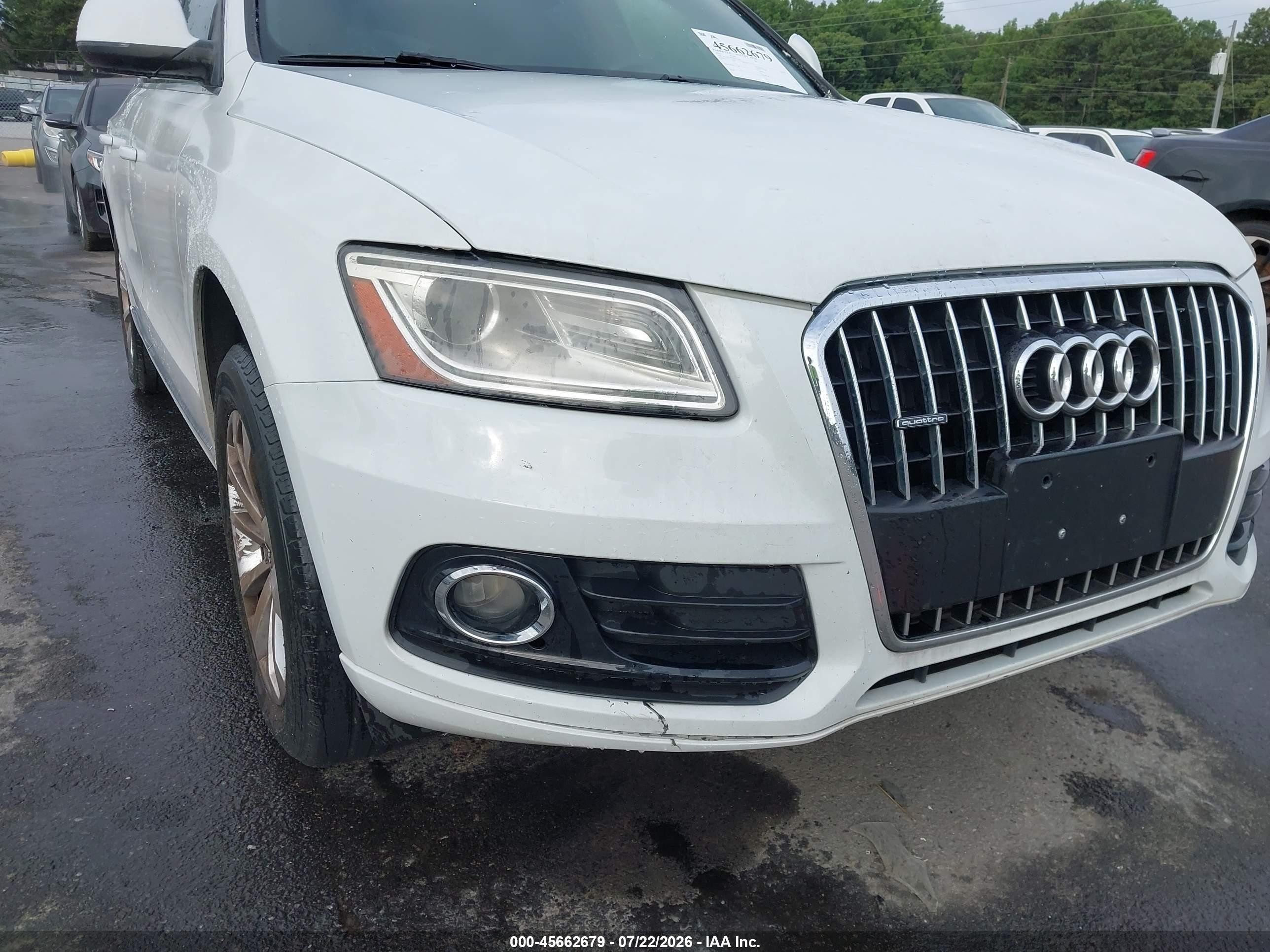 2013 Audi Q5 2.0t Premium White vin: WA1CFAFP3DA041674