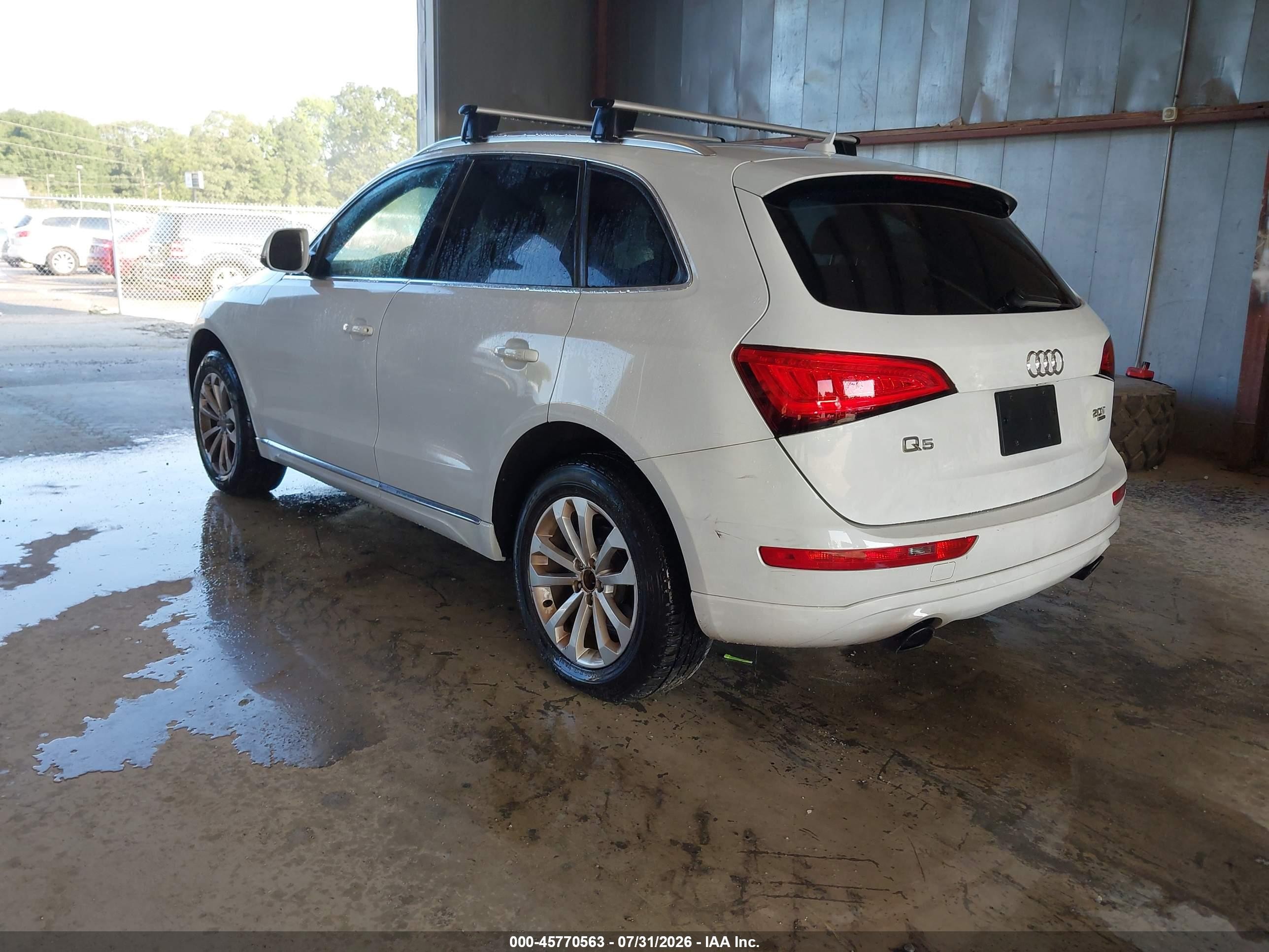 2013 Audi Q5 2.0t Premium White vin: WA1CFAFP3DA041674
