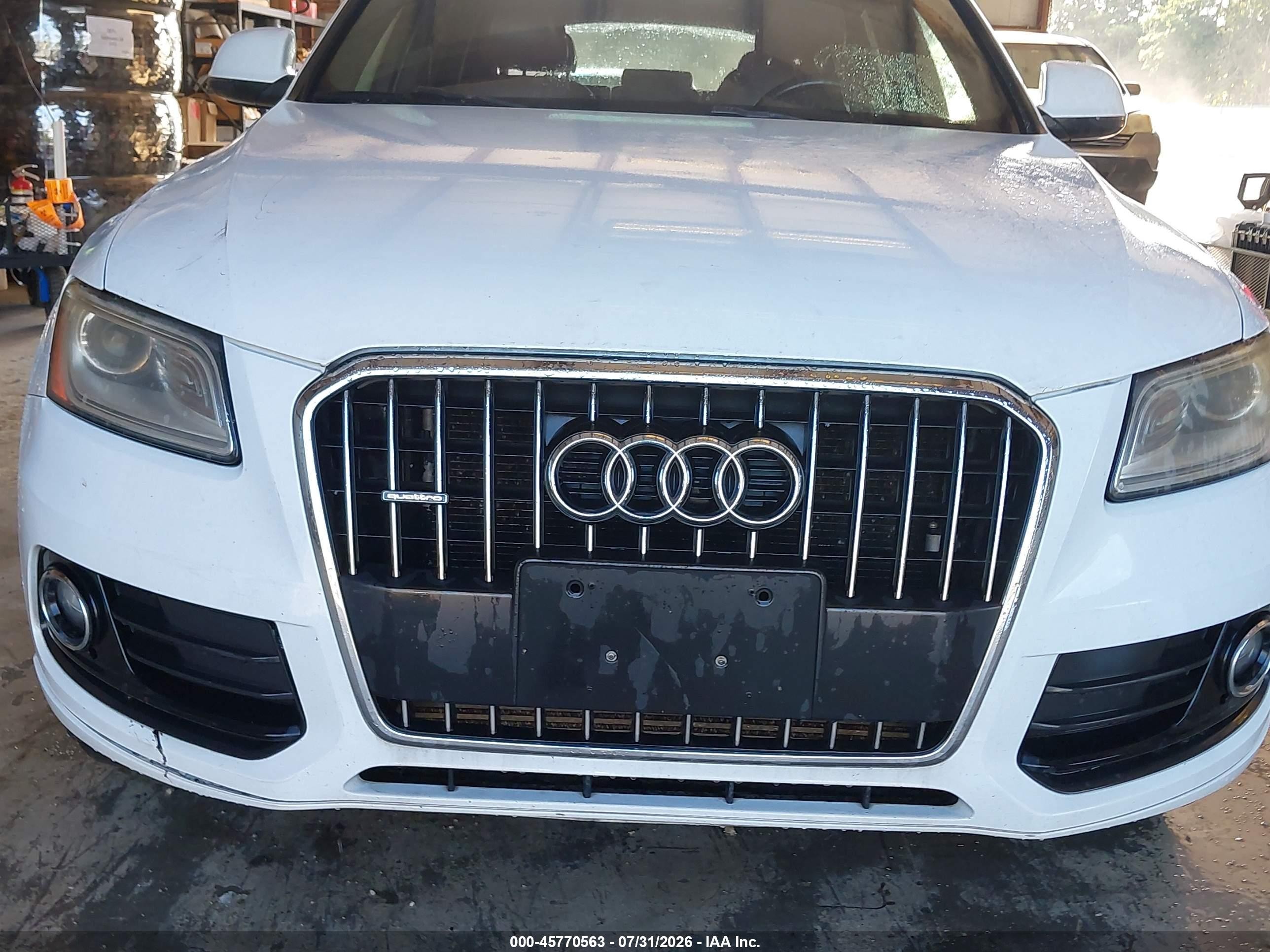 2013 Audi Q5 2.0t Premium White vin: WA1CFAFP3DA041674