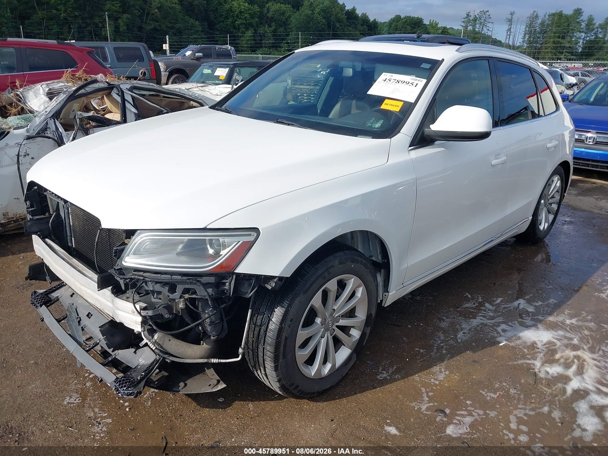 2013 Audi Q5 2.0t Premium White vin: WA1CFAFP3DA089353