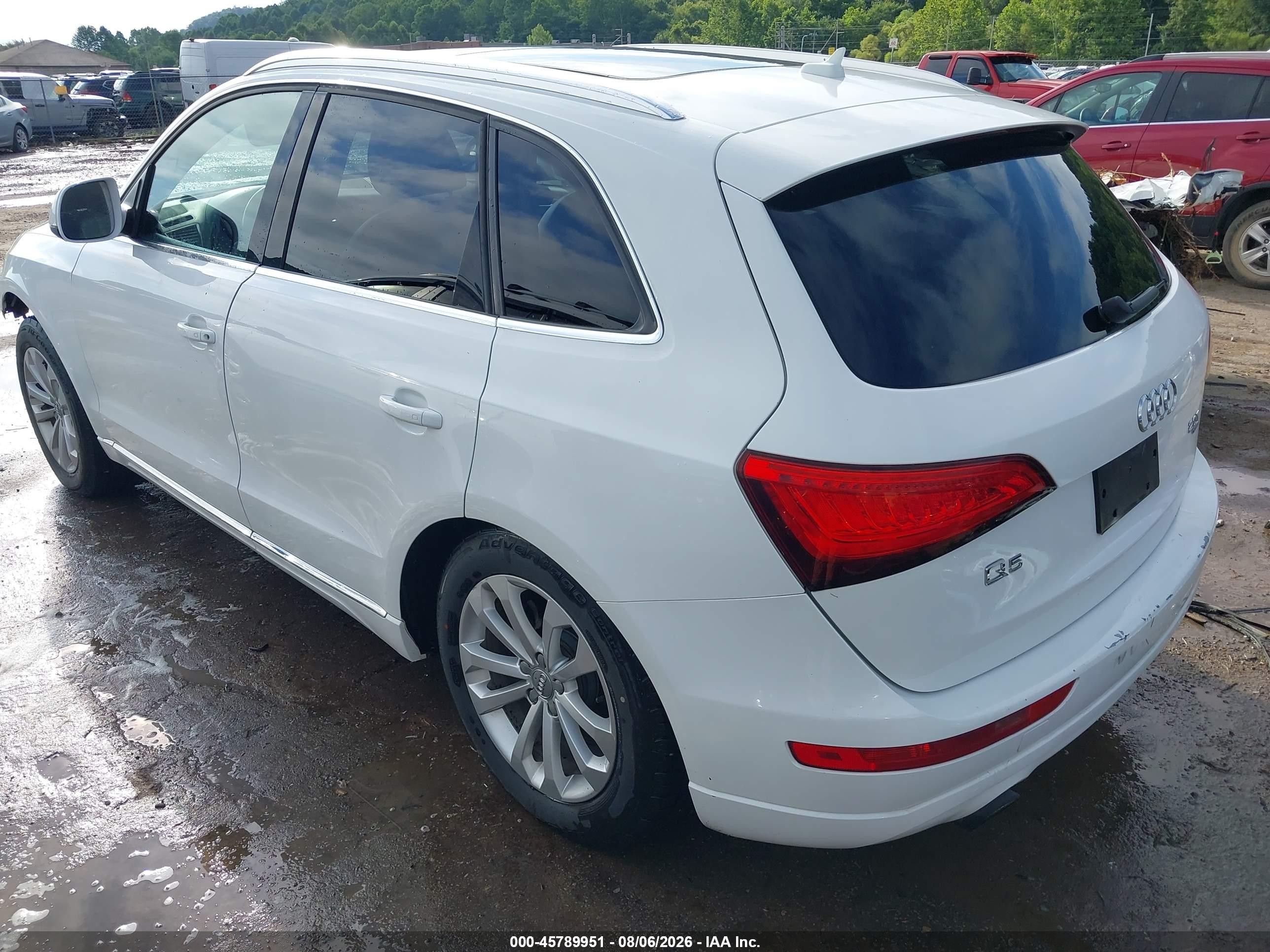2013 Audi Q5 2.0t Premium White vin: WA1CFAFP3DA089353