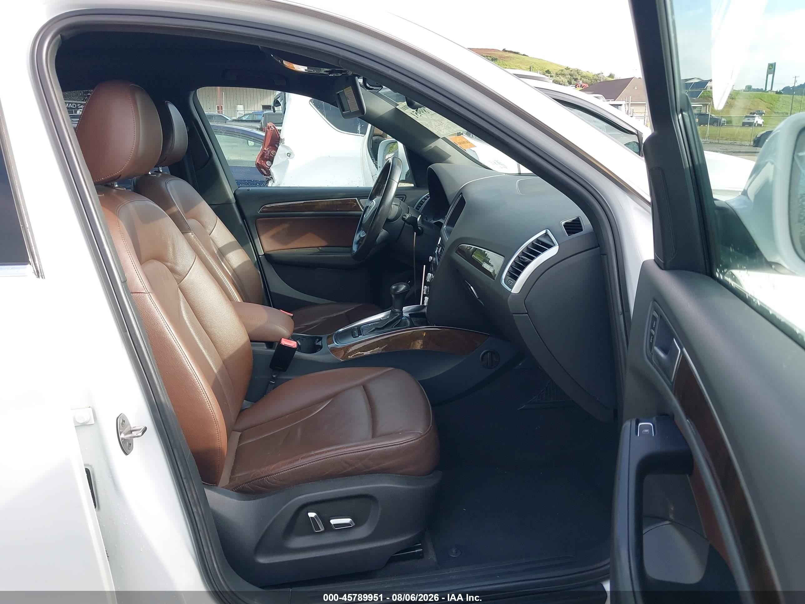 2013 Audi Q5 2.0t Premium White vin: WA1CFAFP3DA089353
