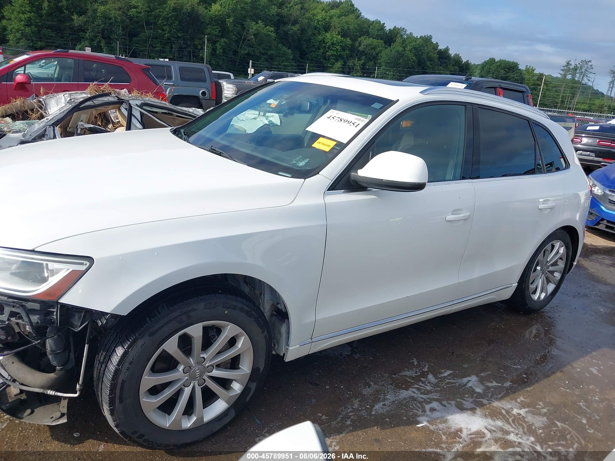 2013 Audi Q5 2.0t Premium White vin: WA1CFAFP3DA089353