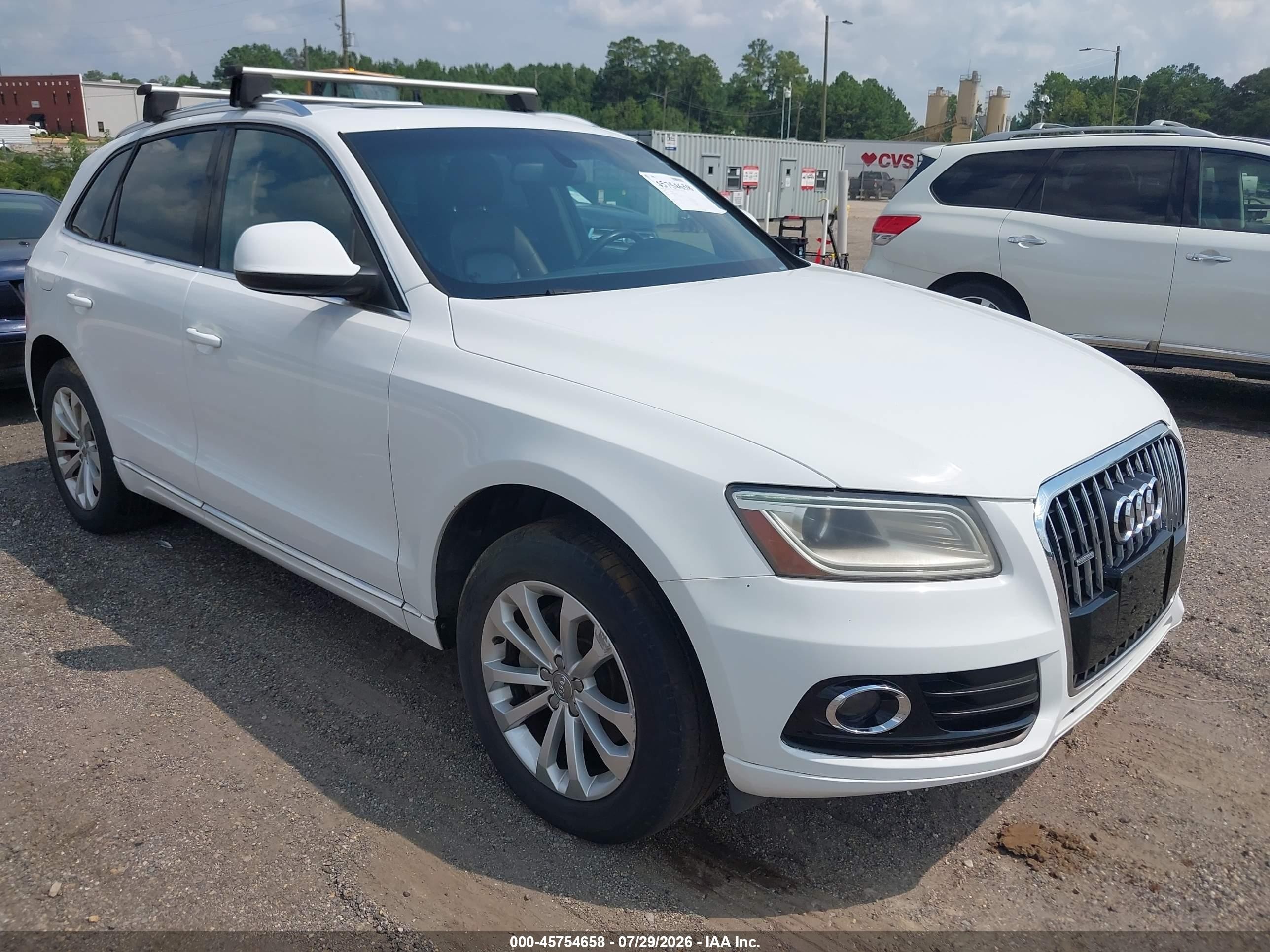 2014 Audi Q5 2.0t Premium Белый vin: WA1CFAFP3EA007283