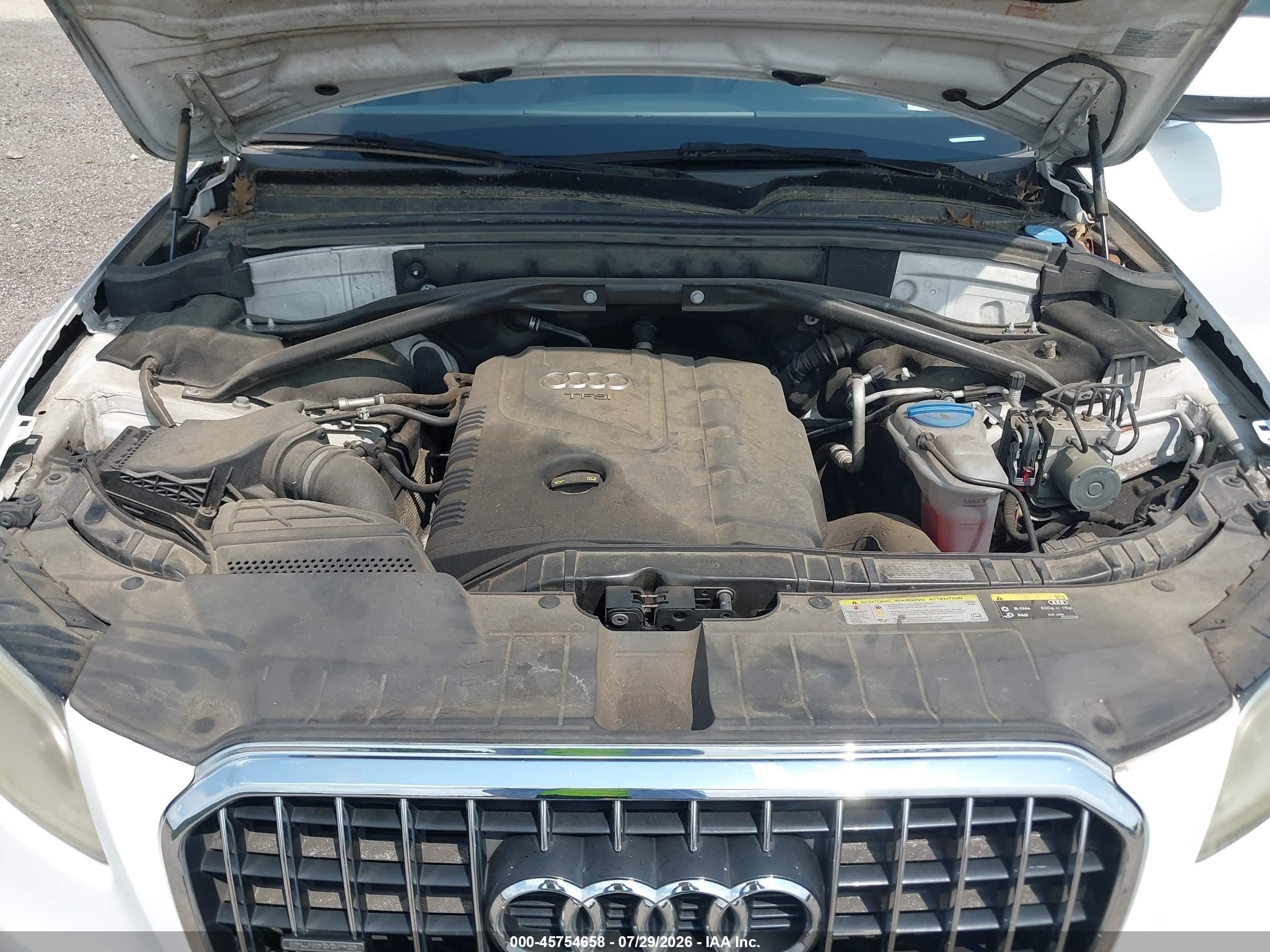 2014 Audi Q5 2.0t Premium White vin: WA1CFAFP3EA007283
