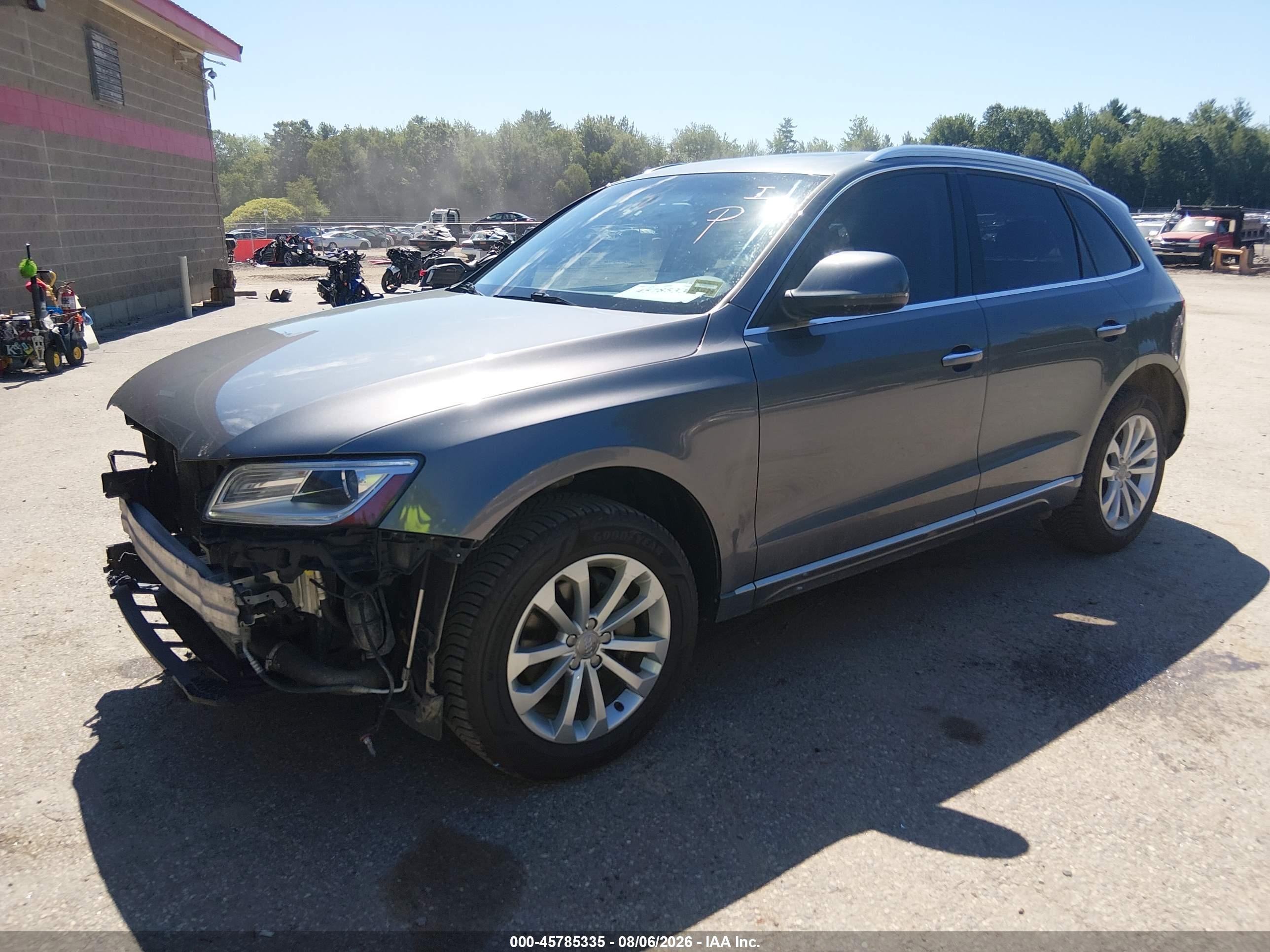 2015 Audi Q5 2.0t Premium Gray vin: WA1CFAFP3FA052872