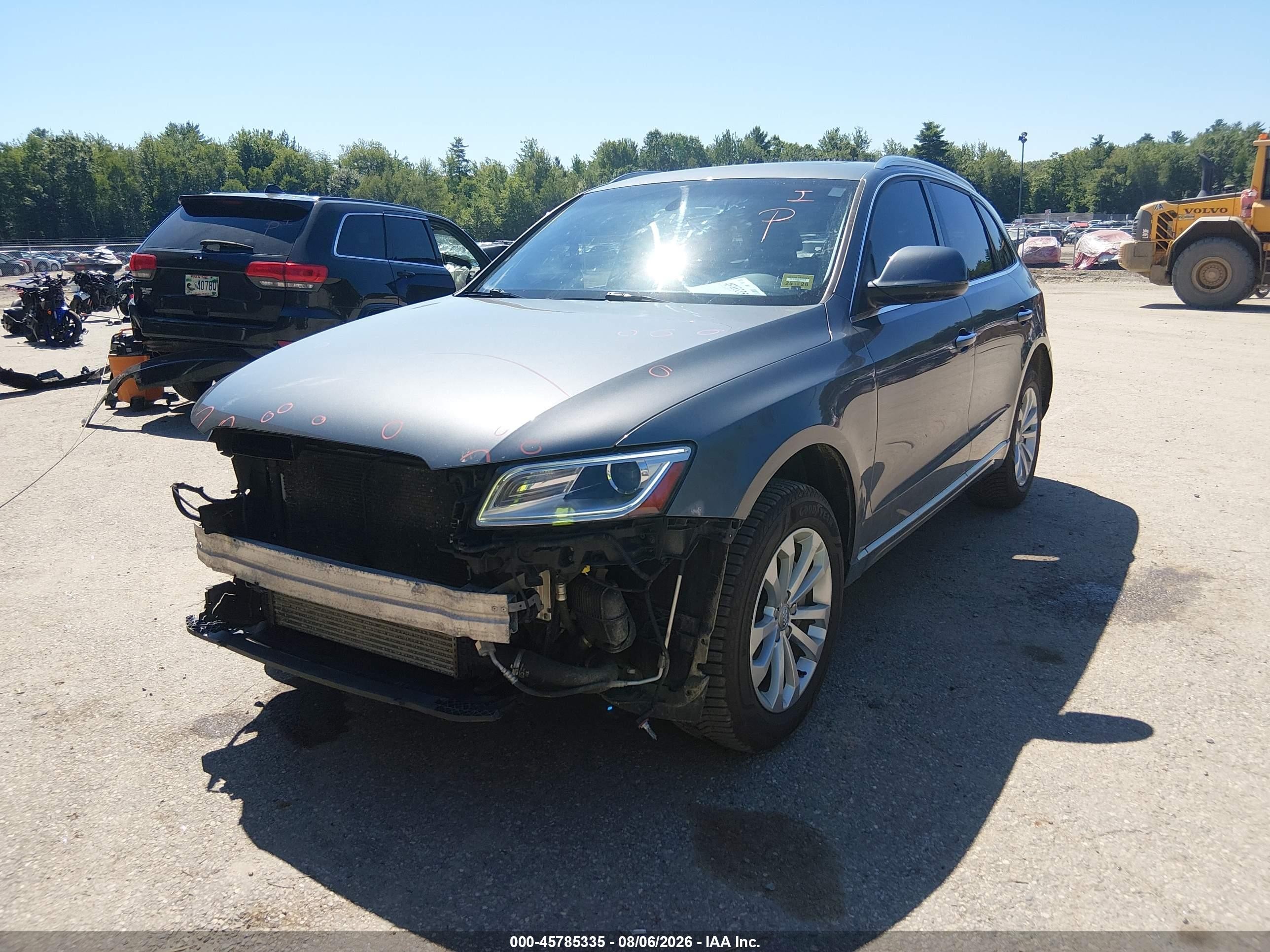 2015 Audi Q5 2.0t Premium Gray vin: WA1CFAFP3FA052872