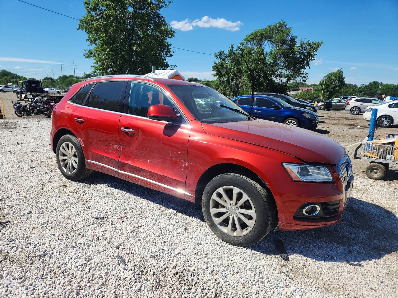 2015 Audi Q5 Premium Red vin: WA1CFAFP3FA143009
