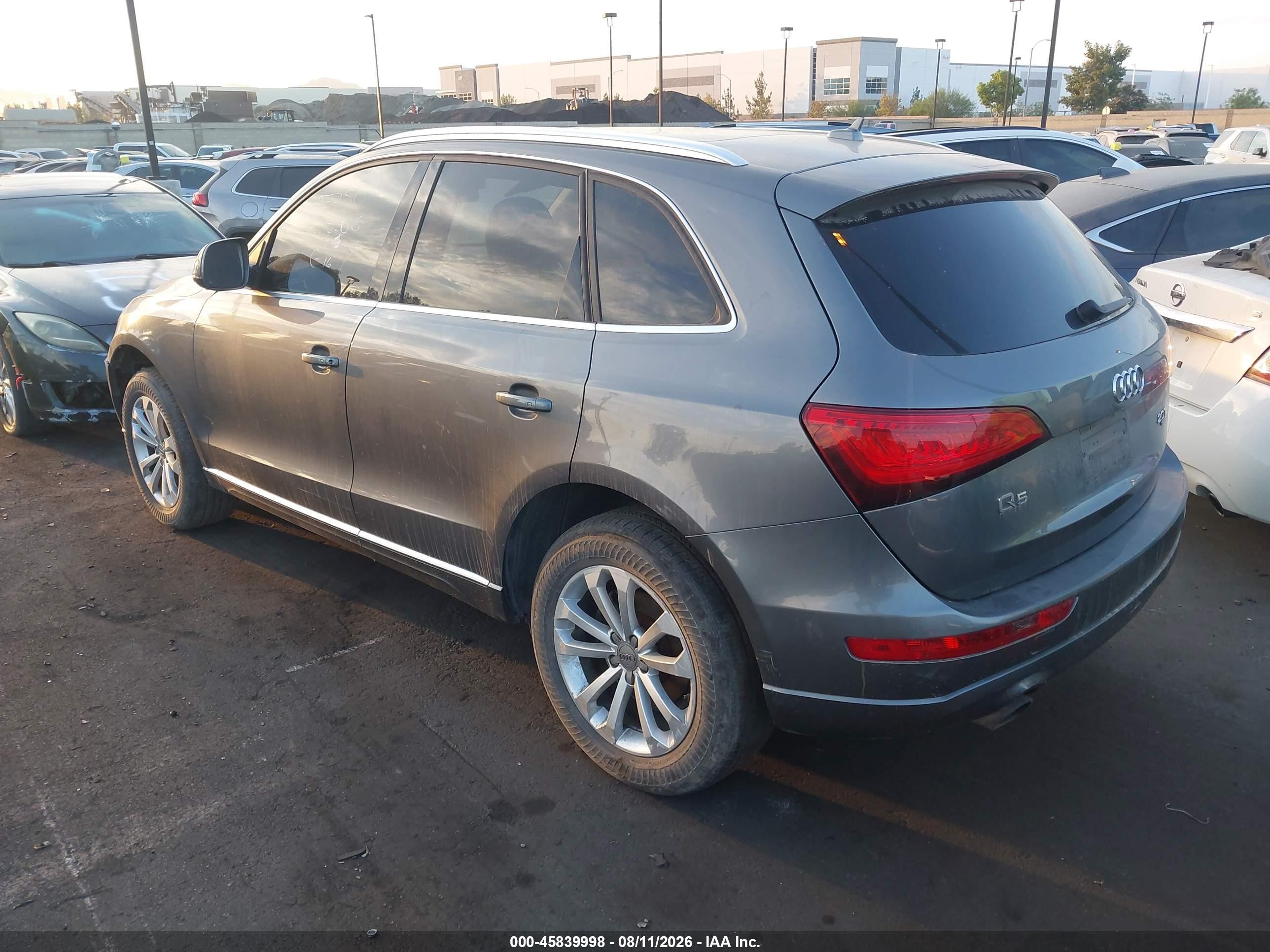 2014 Audi Q5 2.0t Premium Gray vin: WA1CFAFP5EA012131