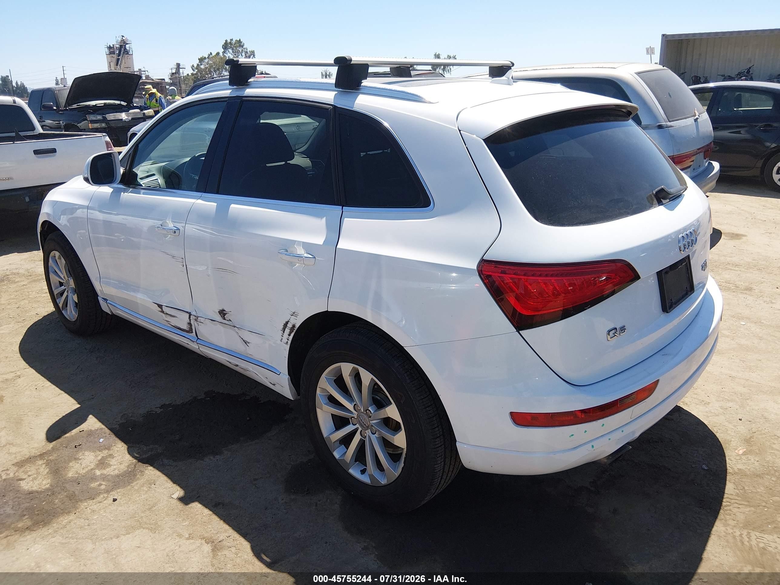 2015 Audi Q5 2.0t Premium White vin: WA1CFAFP5FA041985