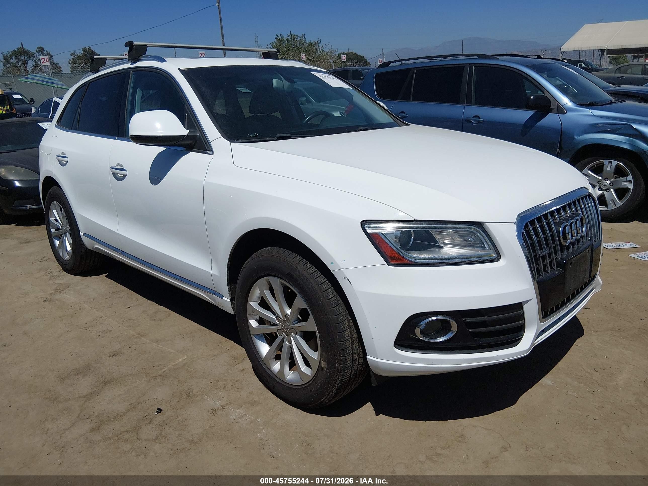 2015 Audi Q5 2.0t Premium White vin: WA1CFAFP5FA041985