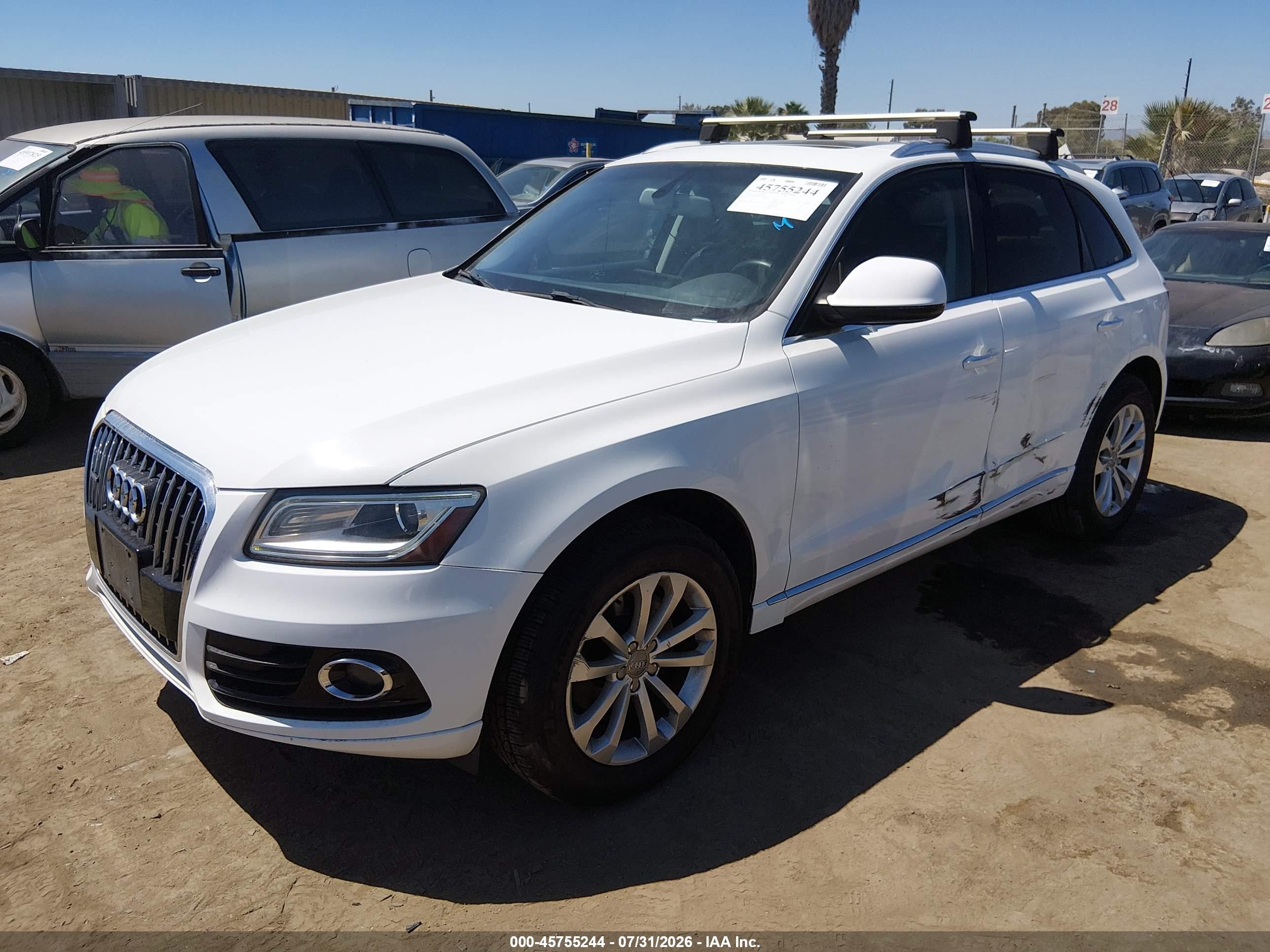 2015 Audi Q5 2.0t Premium White vin: WA1CFAFP5FA041985