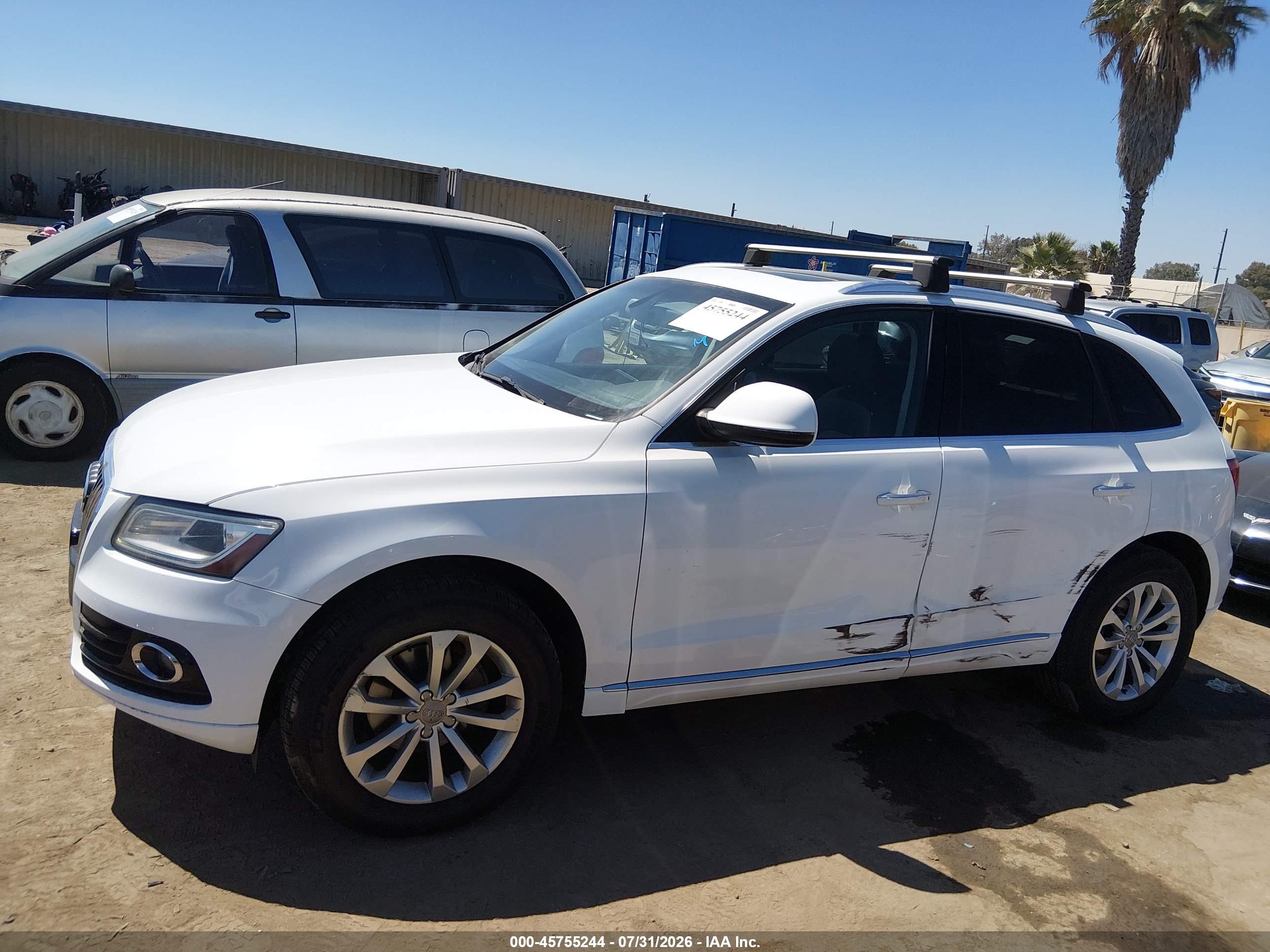 2015 Audi Q5 2.0t Premium White vin: WA1CFAFP5FA041985