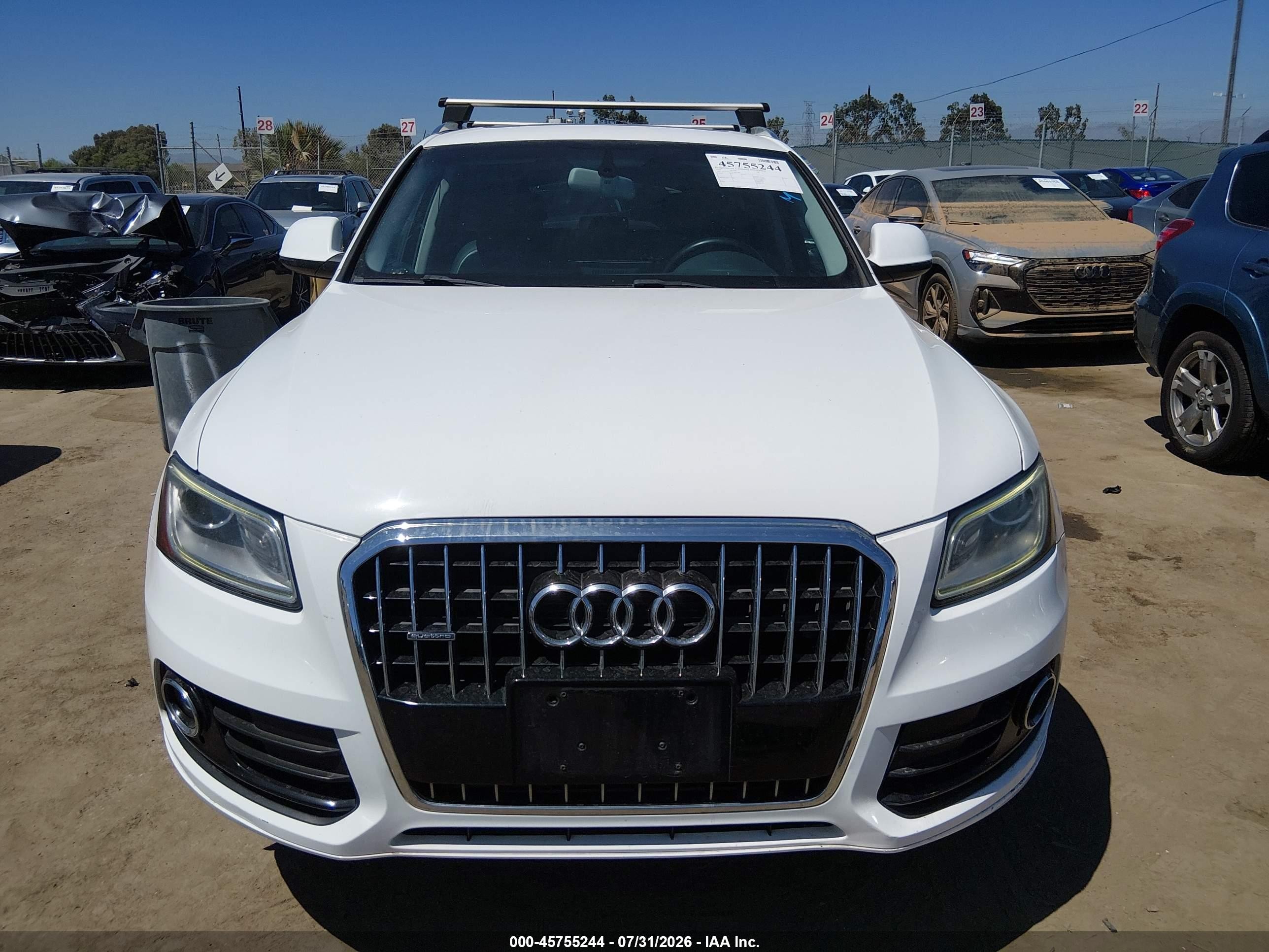 2015 Audi Q5 2.0t Premium White vin: WA1CFAFP5FA041985