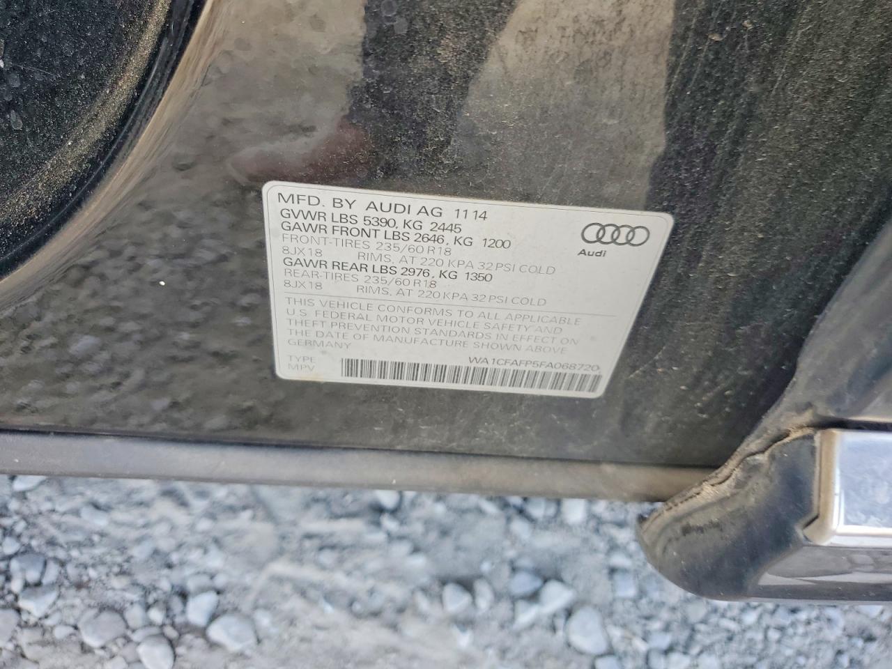 2015 Audi Q5 Premium Black vin: WA1CFAFP5FA068720